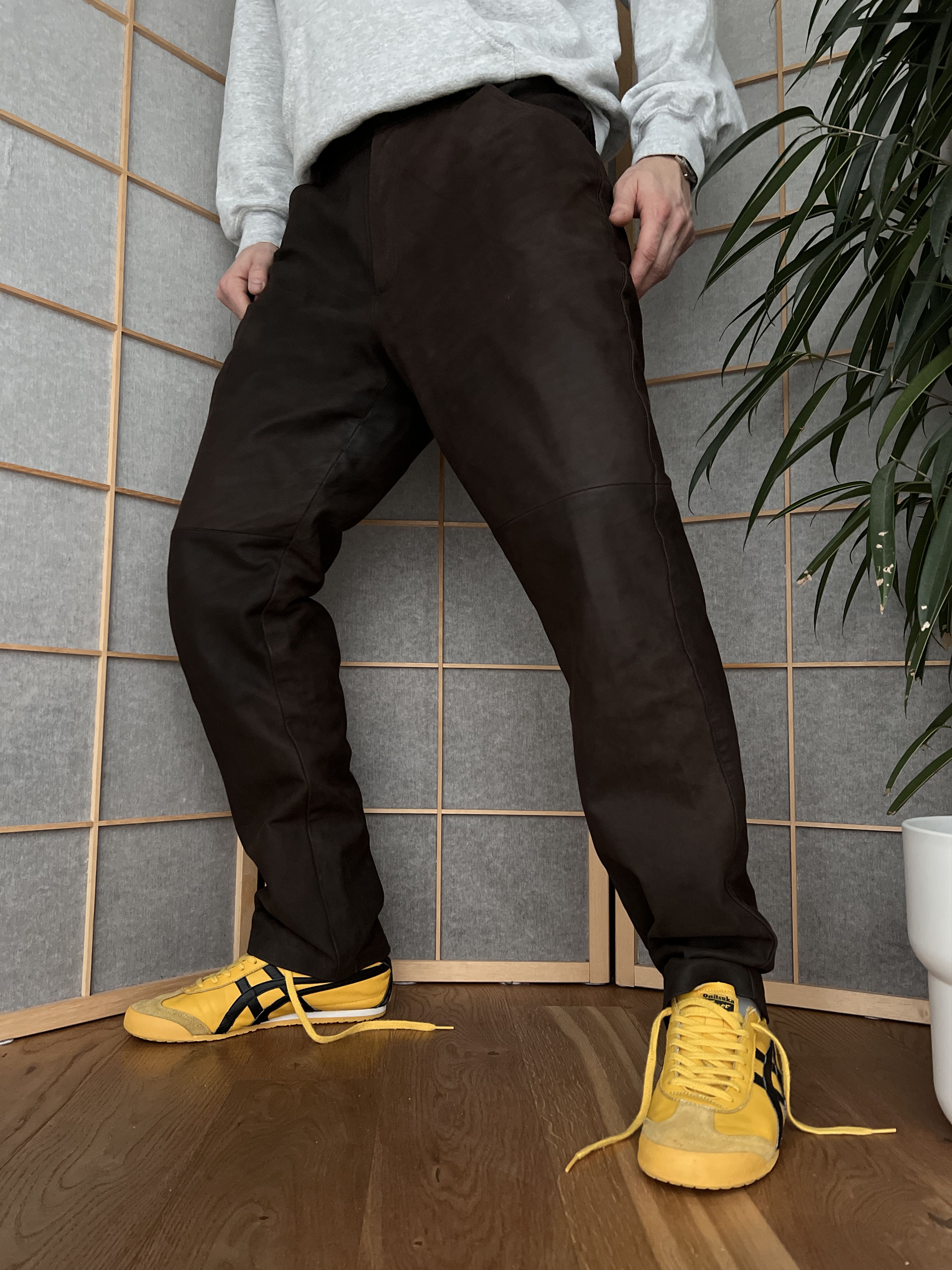 Hysteric Glamour Cowboy core vintage soft leather pants opium japanese style Size US 34 / EU 50 - 22 Thumbnail