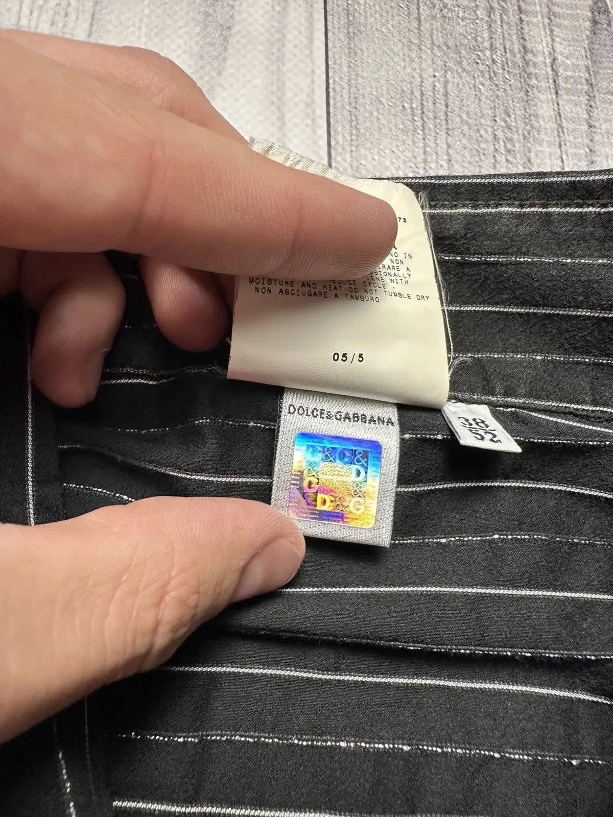 Dolce & Gabbana Vintage striped Dolce& Gabbana shirt logo rare Size US L / EU 52-54 / 3 - 9 Thumbnail