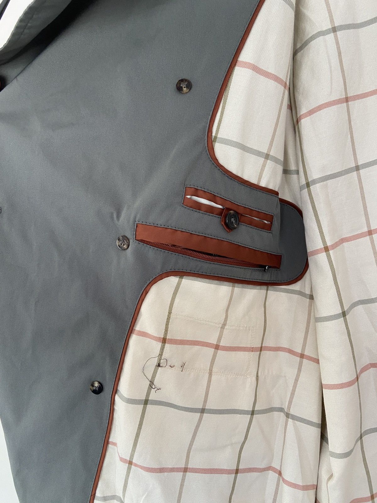 Loro Piana Loro Piana Light Olive Stormey Trench Tecno Coat Size US XXL / EU 58 / 5 - 18 Thumbnail