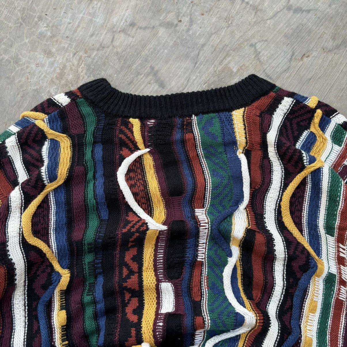 Coogi Crazy Vintage 90s Coogi 3D Knit Sweater Size L / US 10 / IT 46 - 8 Thumbnail