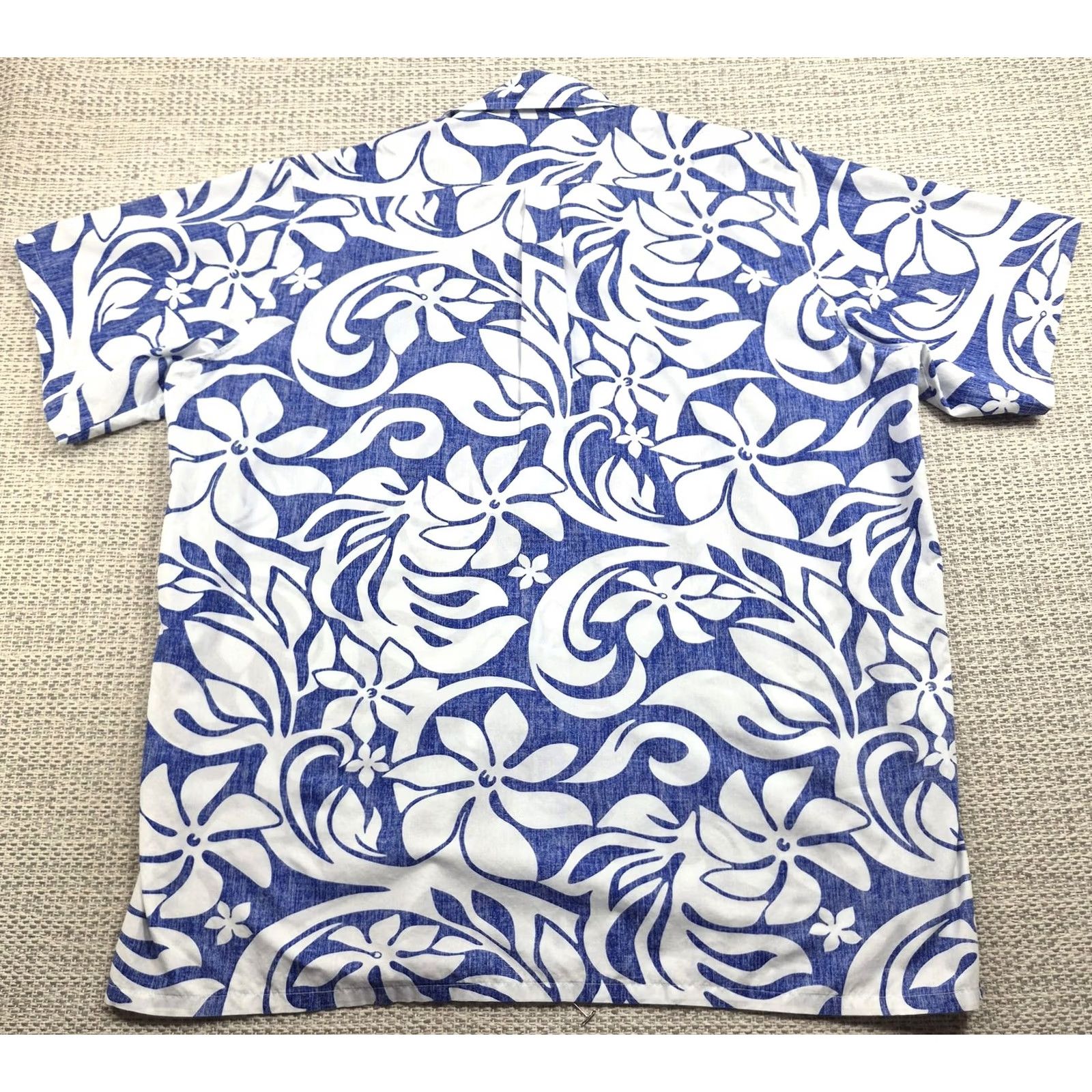 Vivobarefoot Go Barefoot Button Up Shirt Mens 2XL Blue Floral Hawaiian Aloha Short Sleeve Shirt Size US XXL / EU 58 / 5 - 7 Thumbnail