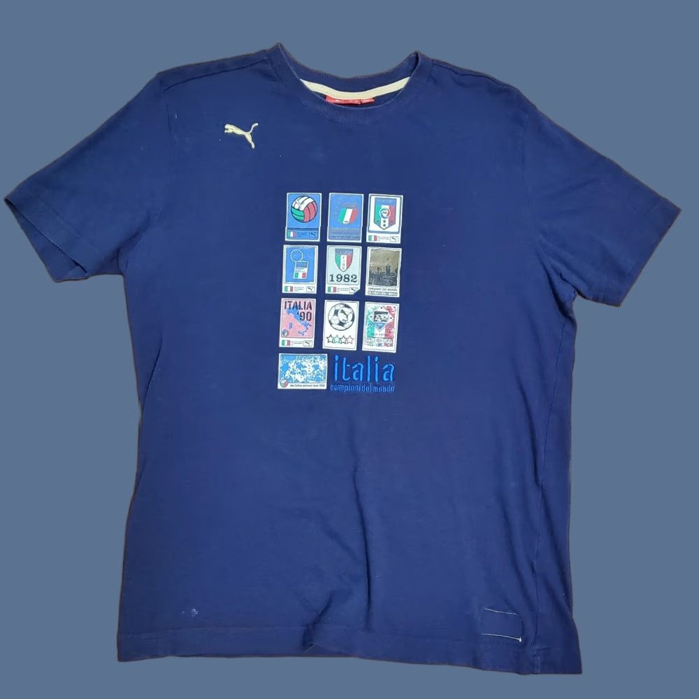 Puma Puma Shirt Mens Medium Italia Soccer Football Campioni Del Mondo Italy Champions T-Shirt Size US M / EU 48-50 / 2 - 1 Thumbnail