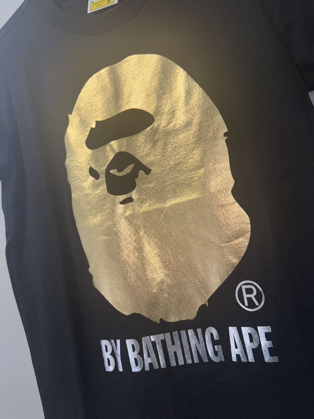 Bape Gold foil Bape tee in black ladies short sleeve Size XS / US 0-2 / IT 36-38 - 2 Thumbnail