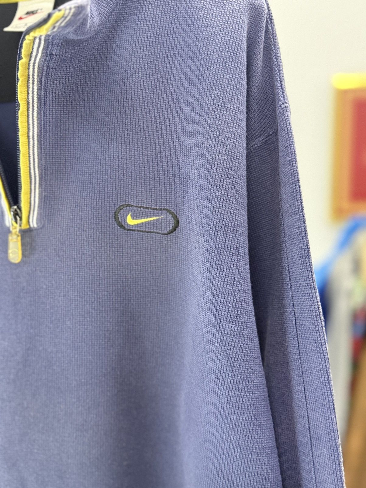 Nike 🔥 Vtg 2000 Nike Swoosh Embroidery Half zipper Sweatshirt Size US L / EU 52-54 / 3 - 2 Thumbnail