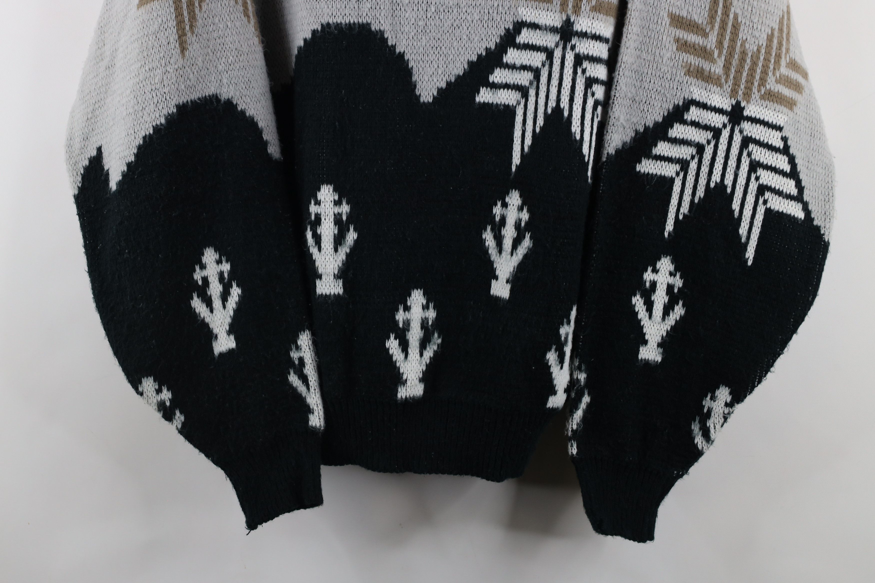 Vintage Vintage 90s Streetwear Snowflake Tree Knit Crewneck Sweater Size US L / EU 52-54 / 3 - 3 Thumbnail