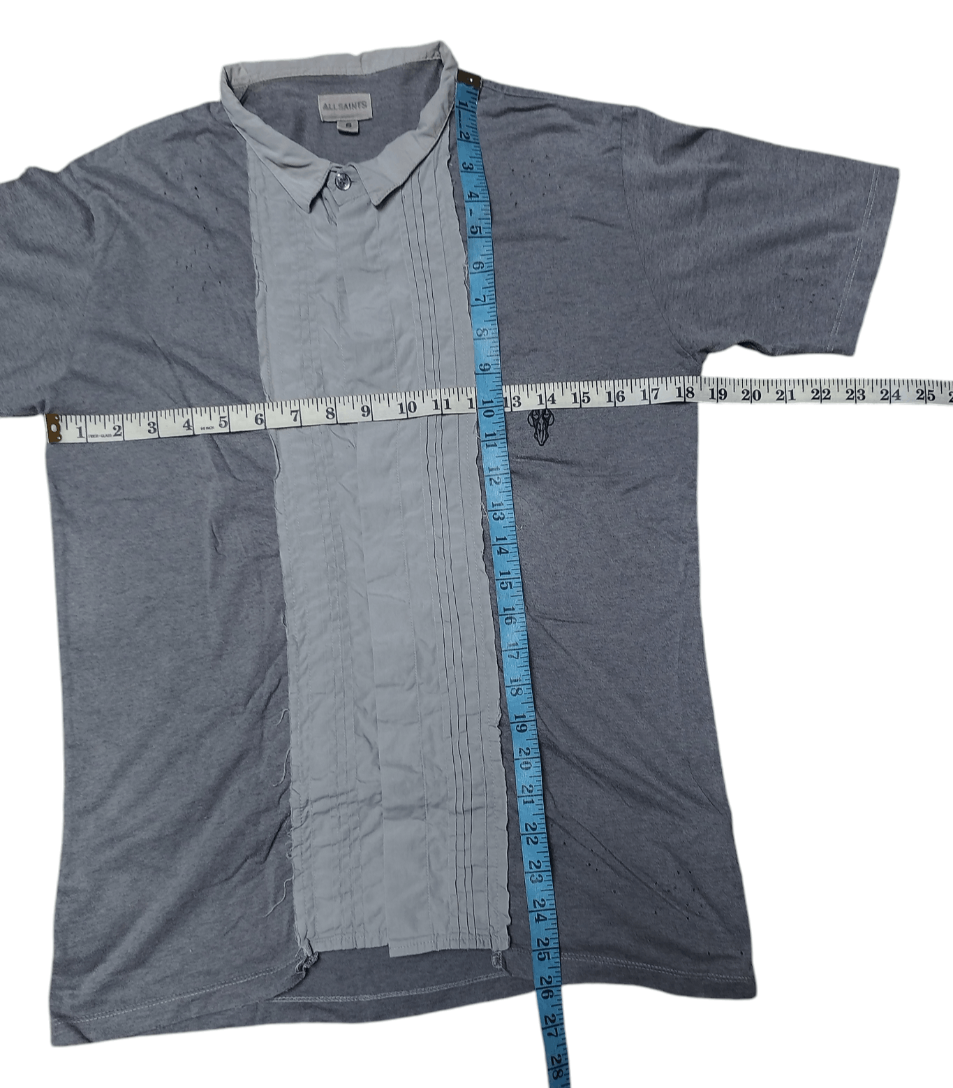 Allsaints Allsaints distressed shirt Size US S / EU 44-46 / 1 - 16 Thumbnail