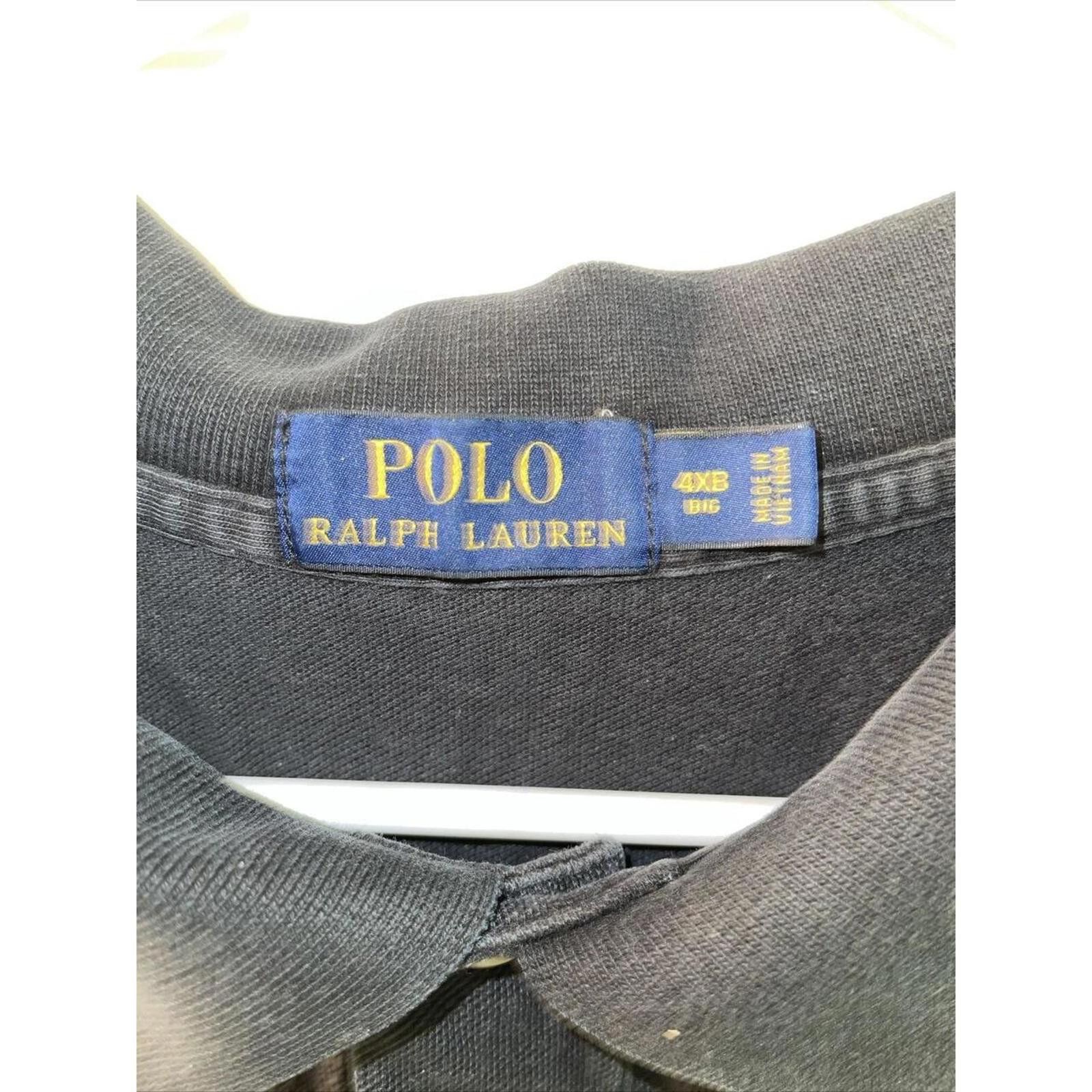 Polo Ralph Lauren Polo Ralph Lauren Black Polo Shirt - Classic Fit 4XL Size US XXL / EU 58 / 5 - 3 Thumbnail