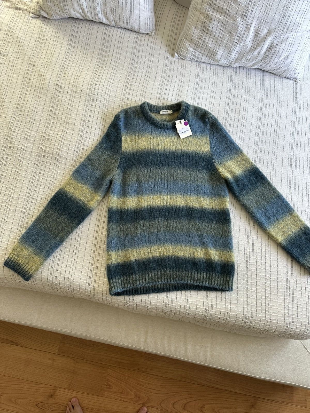 Sandro Men’s knitted wool/alpaca sweater Size US XL / EU 56 / 4 - 6 Thumbnail