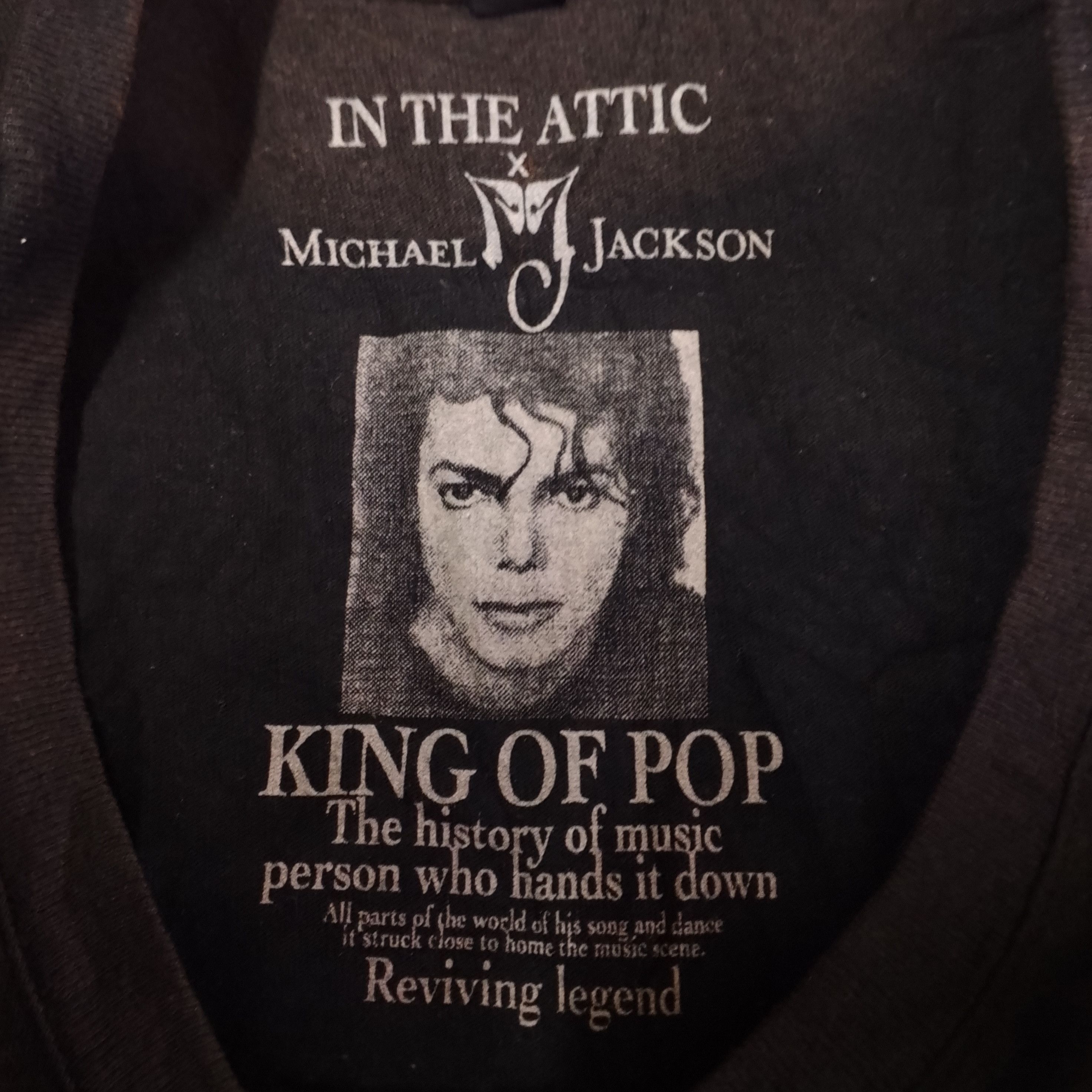 In The Attic Faded In The Attic X Michael Jackson Demonic face Tee Size US M / EU 48-50 / 2 - 11 Thumbnail