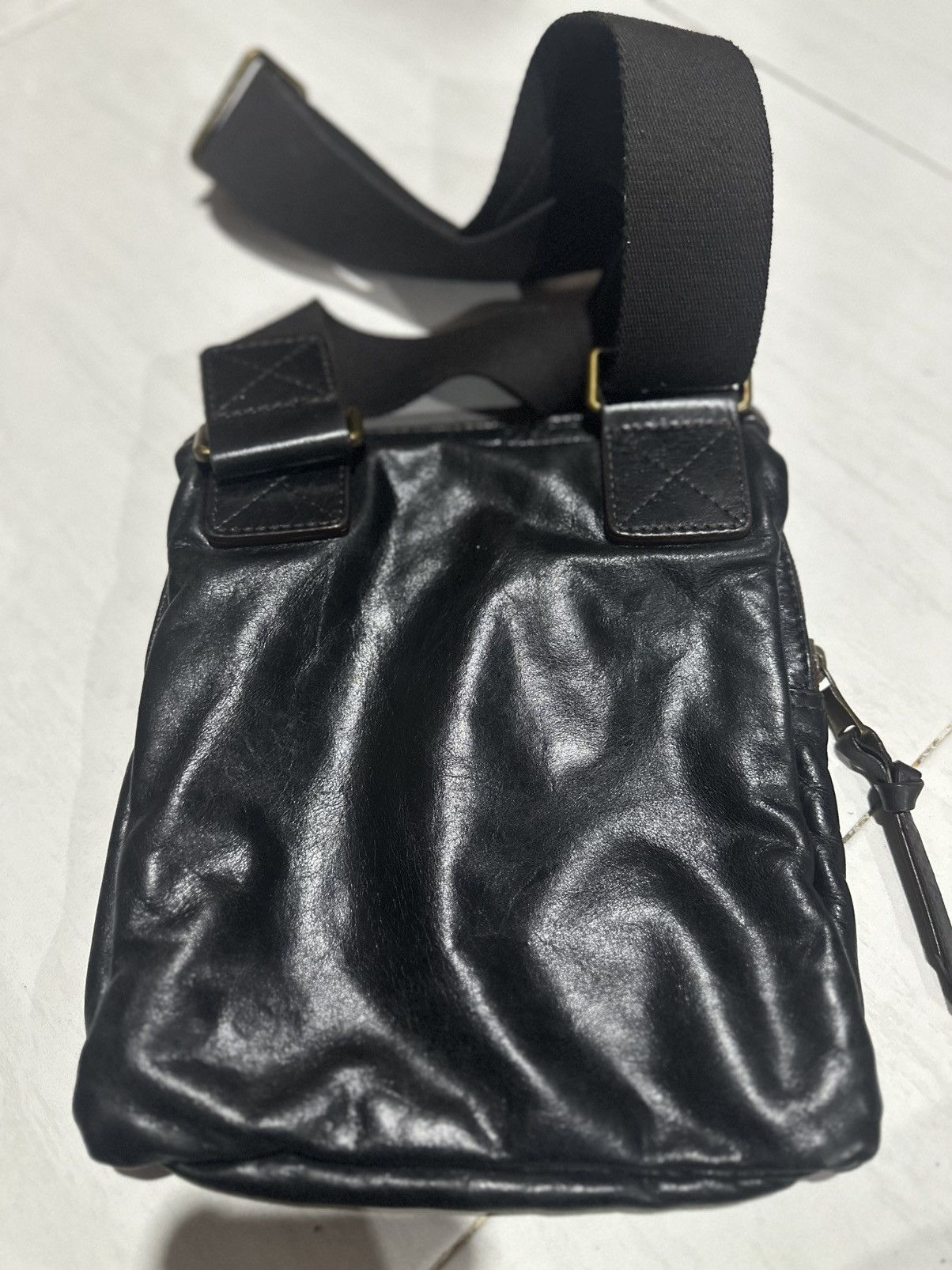 Dolce & Gabbana D&G Mens Black Leather Crossbody Bag Size ONE SIZE - 2 Thumbnail