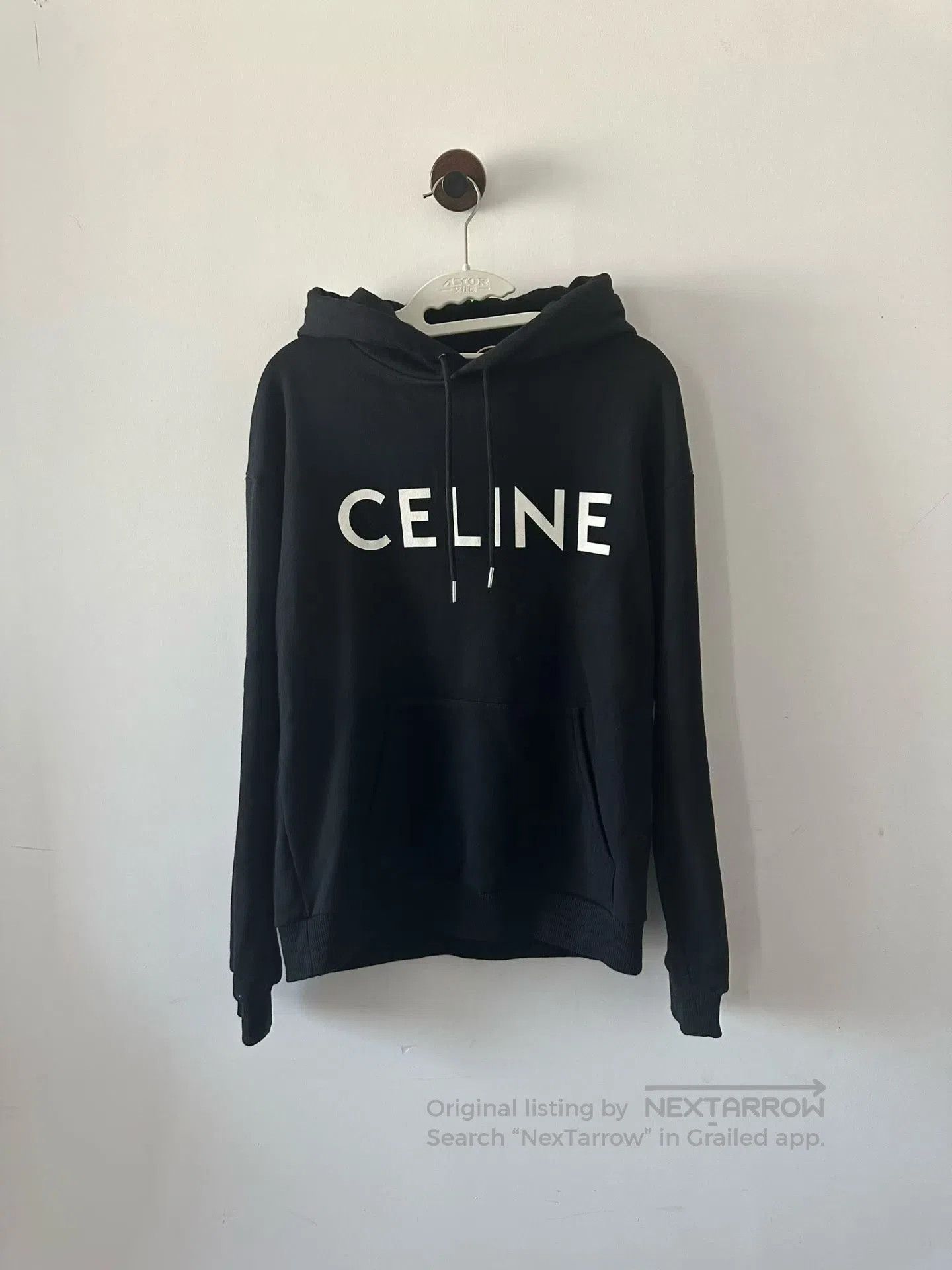 Celine CELINE Black logo hoodie| Size 3XL / US 20-22 - 1 Thumbnail