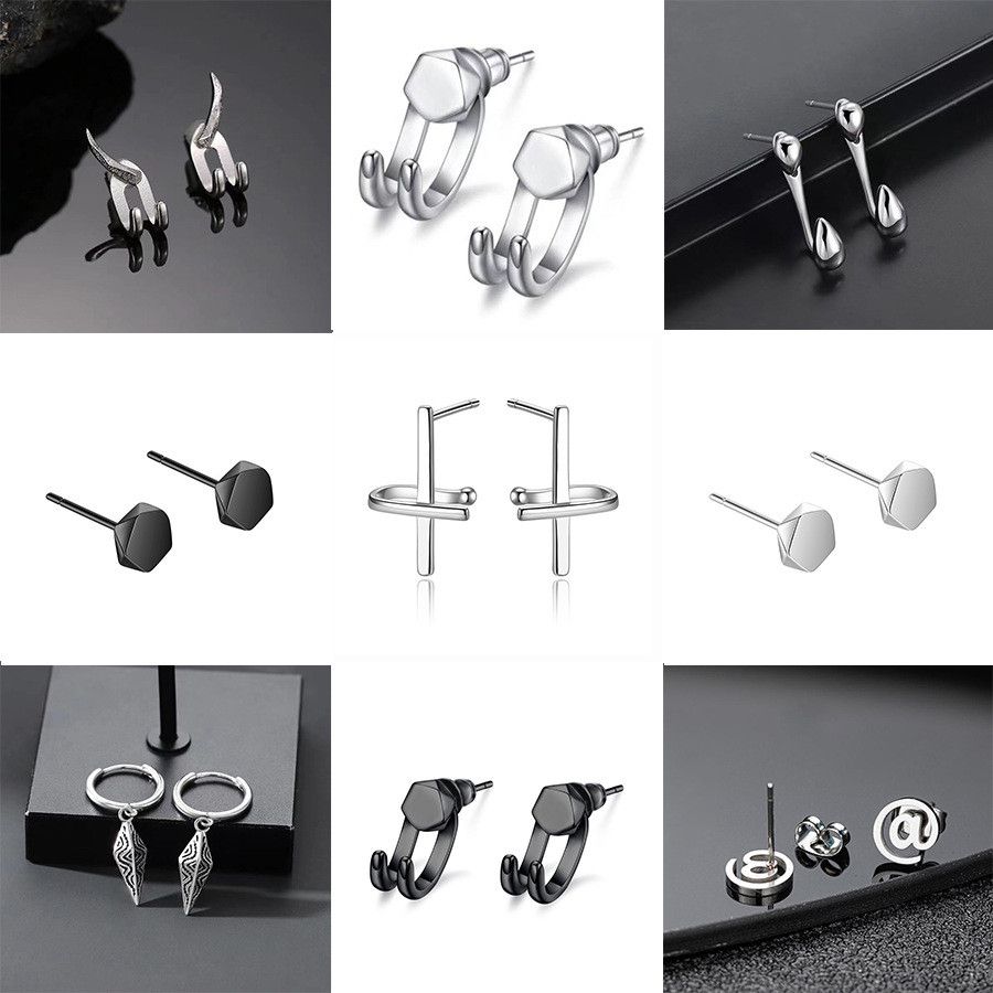 Jewelry Vintage Earrings One Pairs Chrome Jewelry Size ONE SIZE - 4 Thumbnail