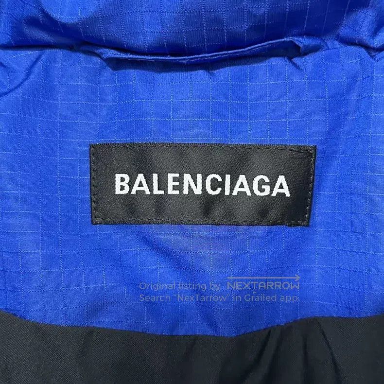 Balenciaga Balenciaga Klein Blue Small Logo Down Jacket Size US S / EU 44-46 / 1 - 6 Thumbnail