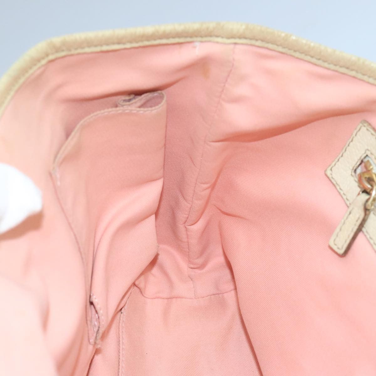 Gucci GUCCI GG Canvas Hand Bag Pink Cream Gold Size ONE SIZE - 18 Thumbnail