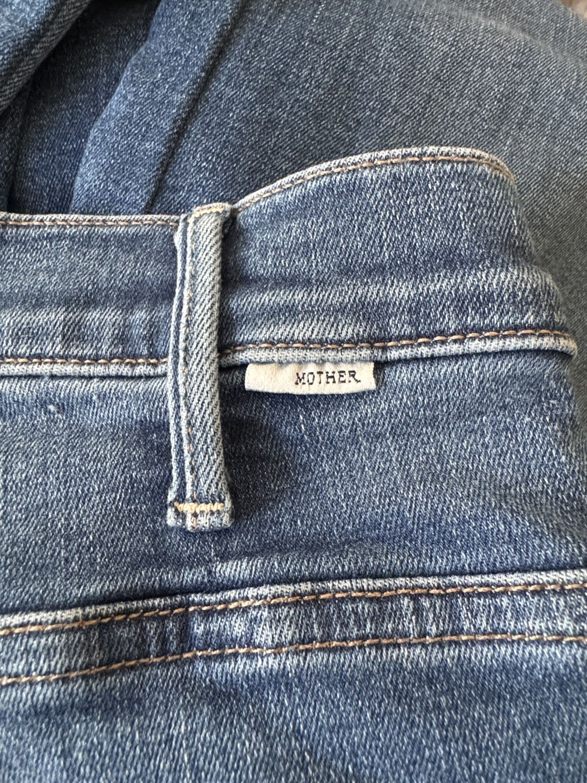 MOTHER Mother Denim Hustler Roller Heel Jeans High Rise, Flare 70s Size 27" / US 4 / IT 40 - 9 Thumbnail