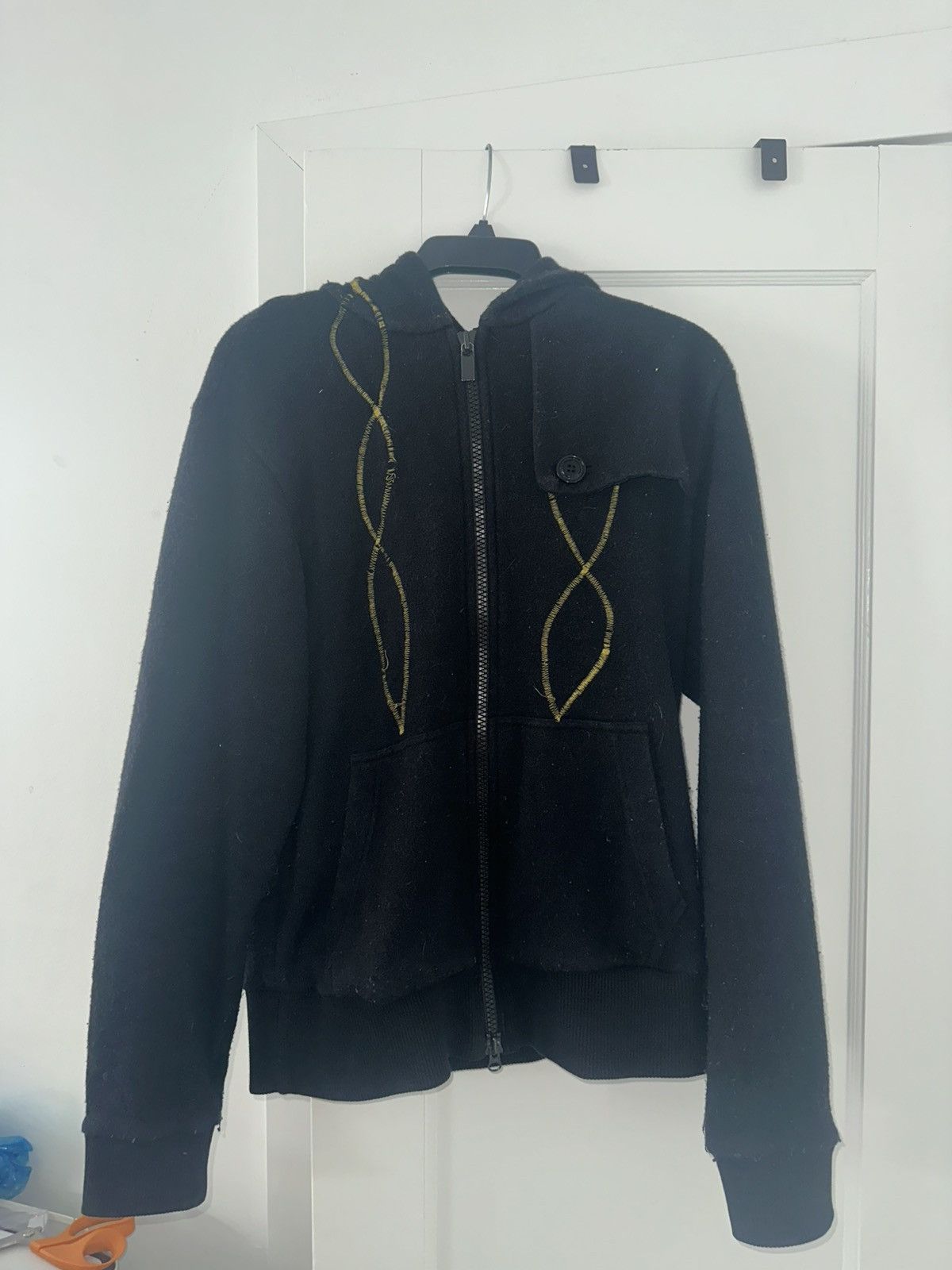 Adidas × Y-3 Y-3 Yohji Yamamoto Navy/Yellow Zip Hoodie Size US M / EU 48-50 / 2 - 1 Thumbnail