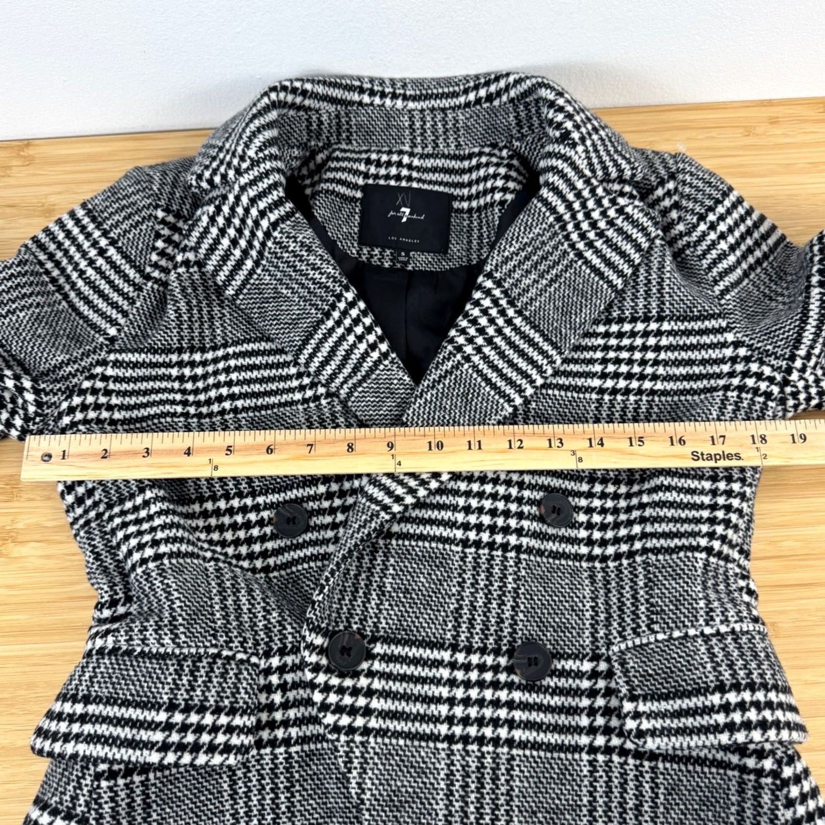 7 For All Mankind 7 For All Mankind Women's Plaid Blazer Jacket S Preppy Wool Size S / US 4 / IT 40 - 6 Thumbnail