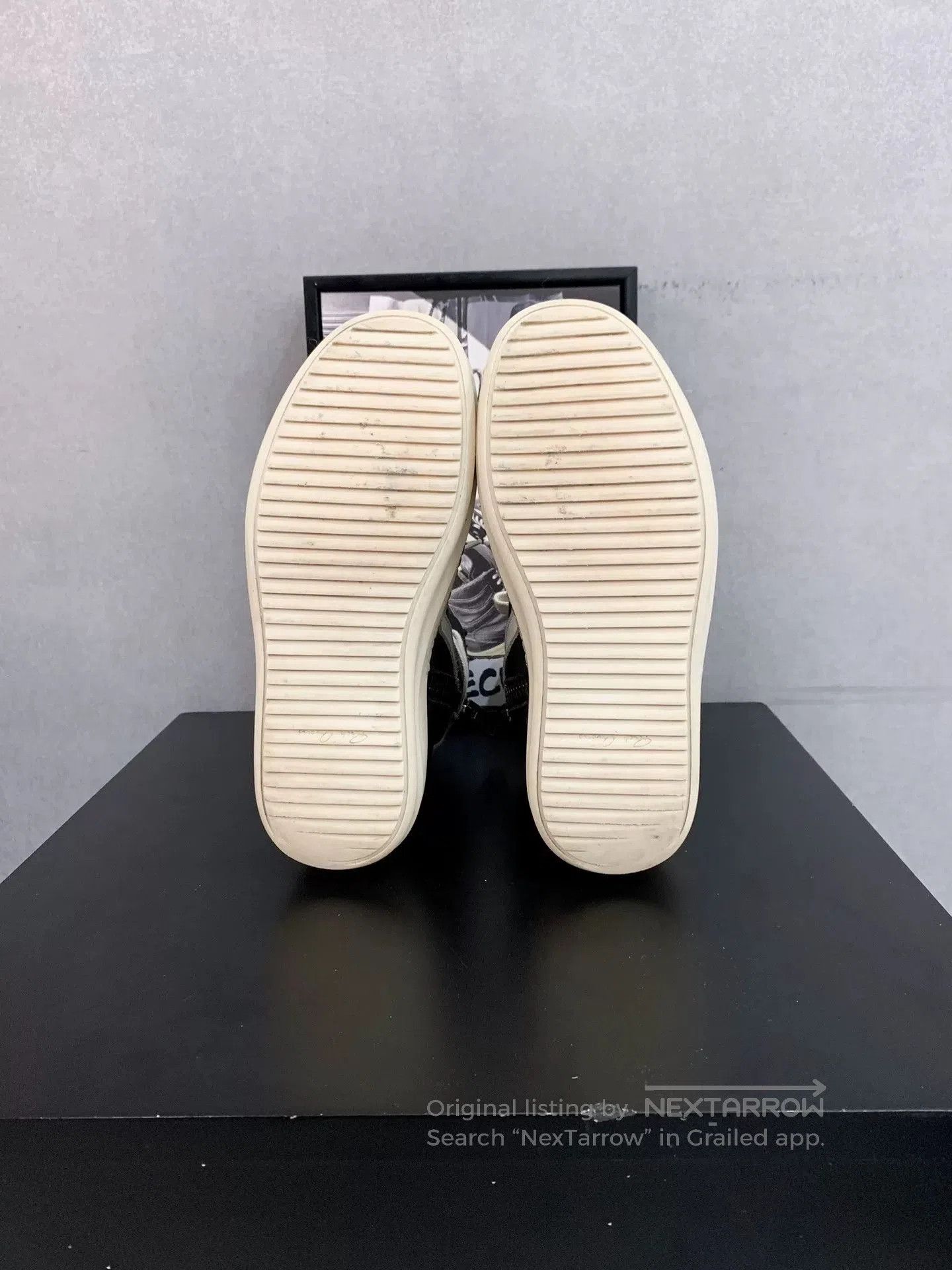 Rick Owens rick owens geobasket black and white sneakers. Size US 5 / IT 35 - 8 Thumbnail