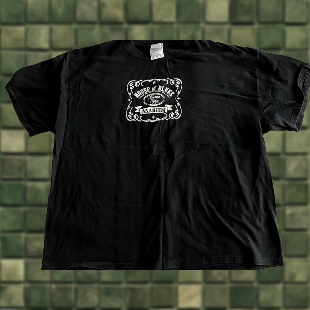 Vintage VINTAGE House of Blues Anaheim T-Shirt Men’s XL Black Crew Neck Short Sleeve Logo Music Size US XL / EU 56 / 4 - 1 Thumbnail