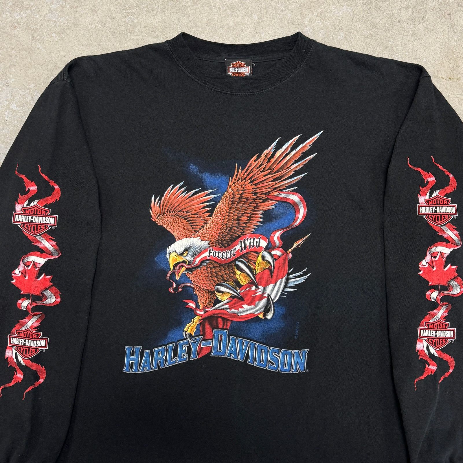 Harley Davidson Vintage Harley Davidson Canada Longsleeve Size US XL / EU 56 / 4 - 3 Thumbnail