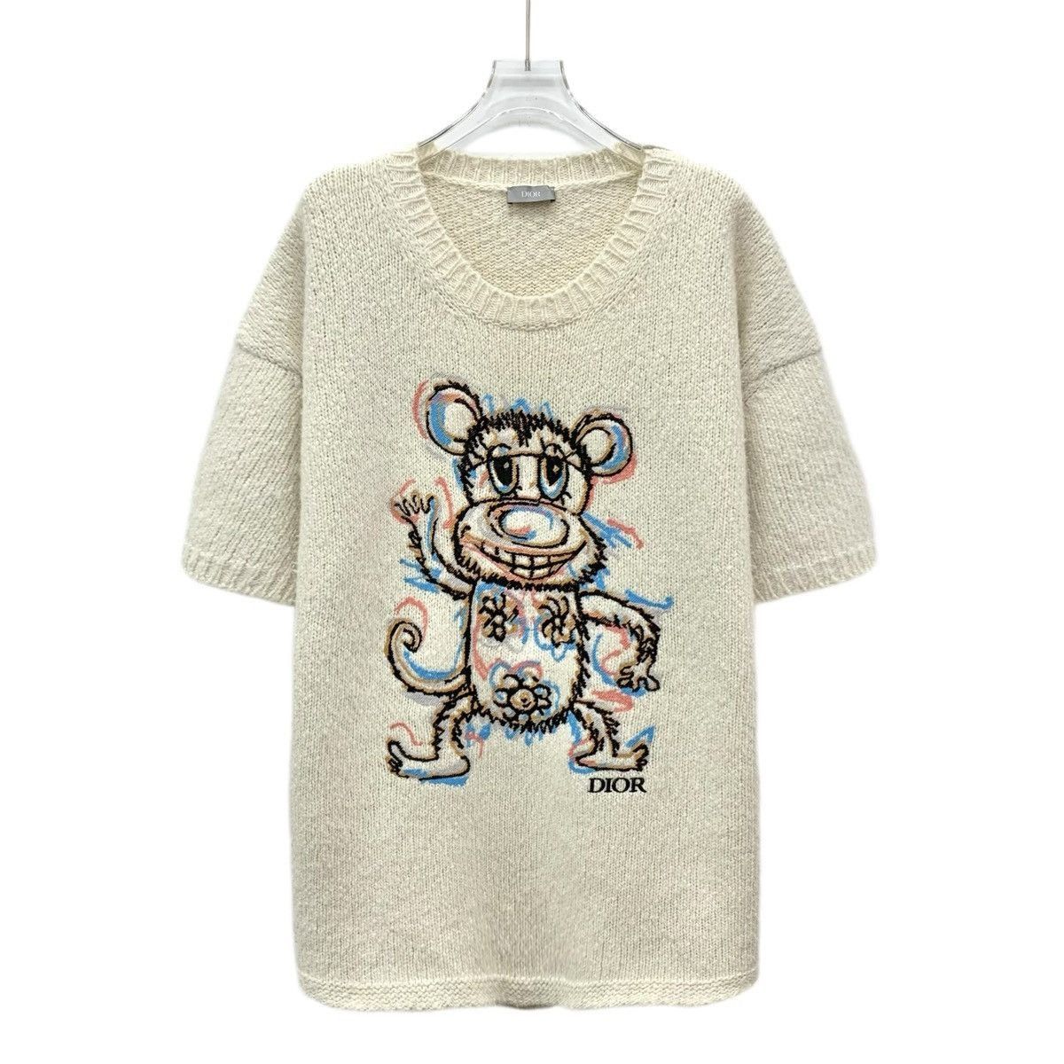 Dior White Short Sleeve Mouse Graphic Sweater Size US XL / EU 56 / 4 - 1 Thumbnail