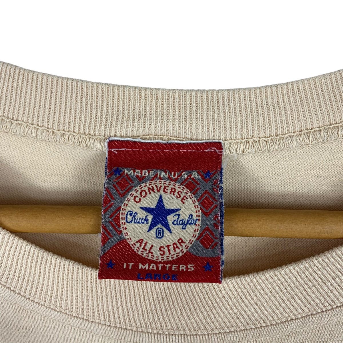 Converse × Vintage Vintage CONVERSE Chuck taylor tee Size US L / EU 52-54 / 3 - 4 Thumbnail
