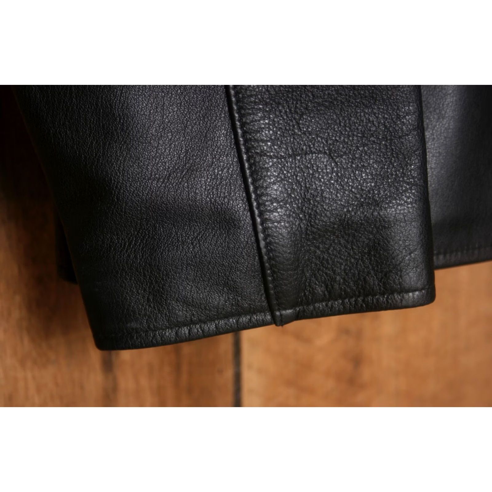 Eddie Bauer EDDIE BAUER Leather Stine Jacket Women's XL Tall Black Biker Zip Coat Shirt/Hoodie? Size XL / US 12-14 / IT 48-50 - 3 Thumbnail