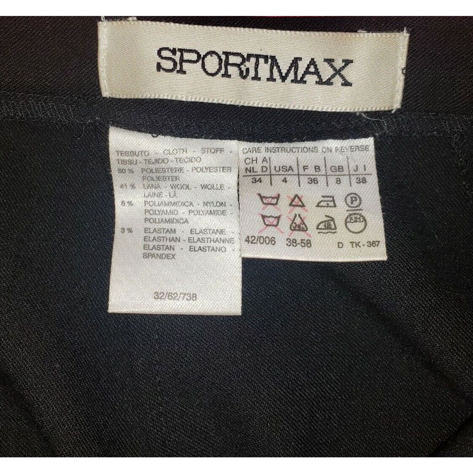 Sportmax Sportmax by Max Mara Damen Rock Stretch US 4 Black skirt Size 27" / US 4 / IT 40 - 5 Thumbnail