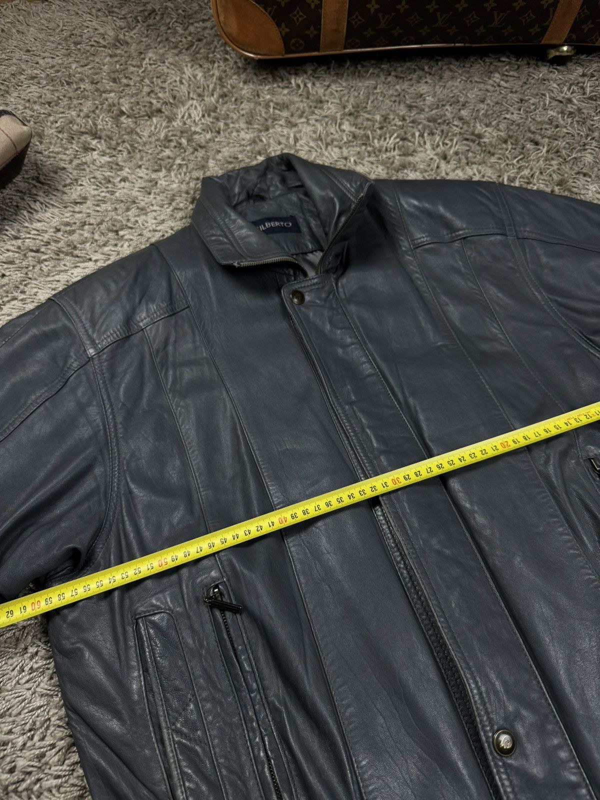 Vintage Vintage leather bomber jacket 90s original retro casual item Size US L / EU 52-54 / 3 - 5 Thumbnail
