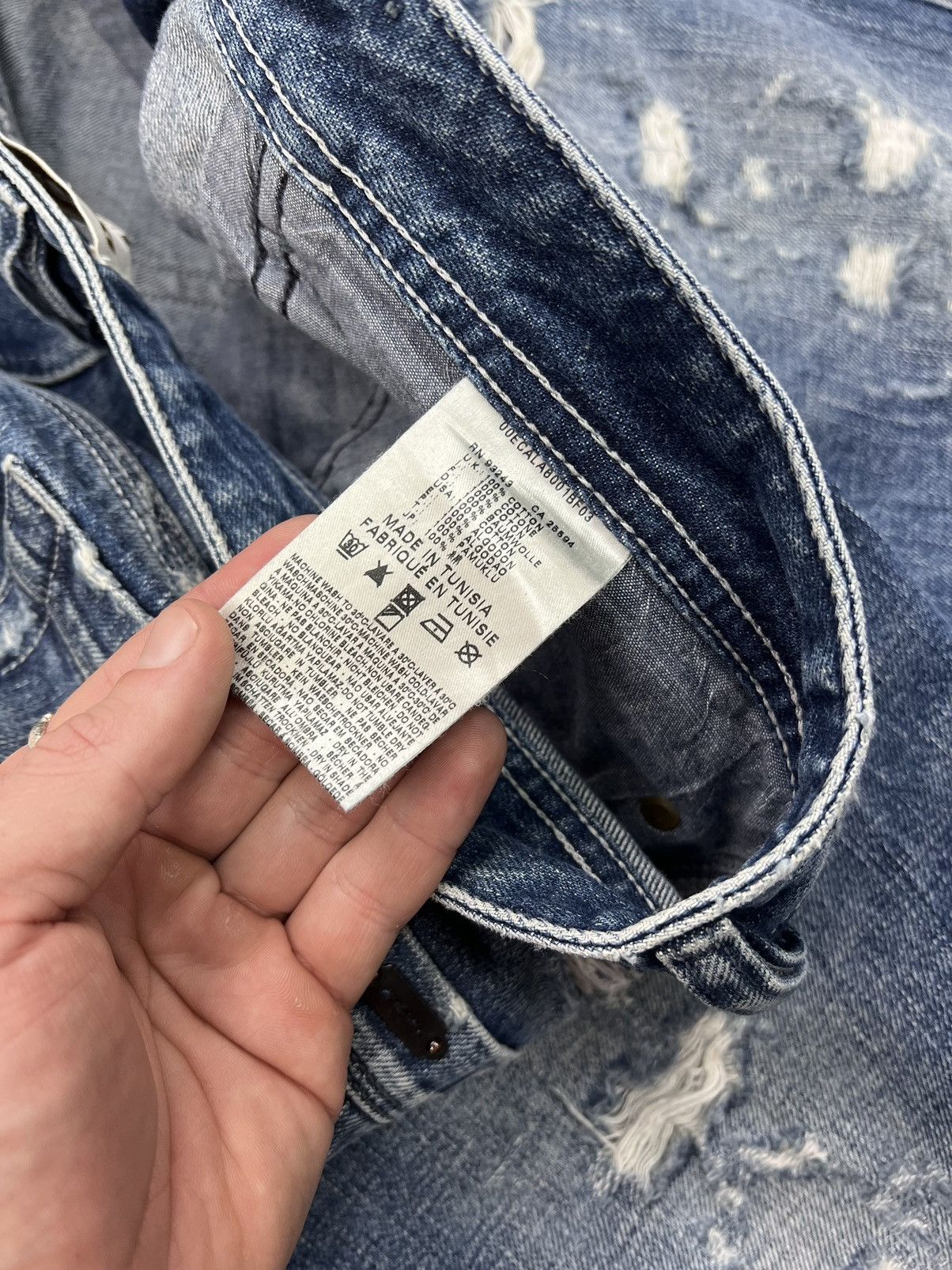 Diesel × If Six Was Nine Vintage Diesel Dirty New Age Distressed Denim Size US 33 - 12 Thumbnail