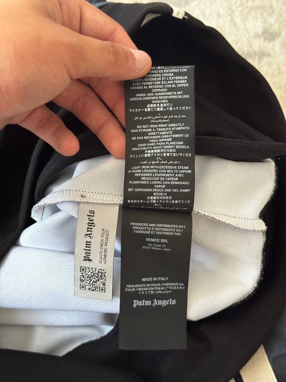 Palm Angels Palm Angels Camo Track Jacket Black Grey Full Zip Size US S / EU 44-46 / 1 - 7 Thumbnail