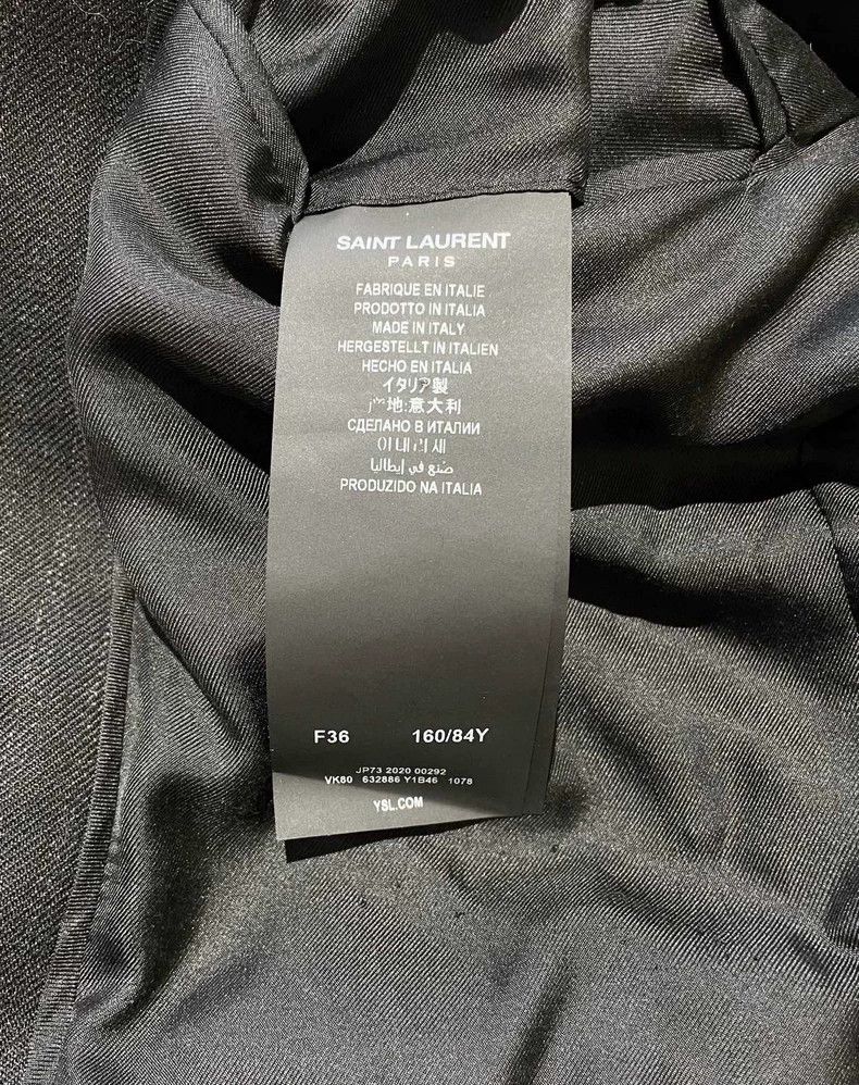 Saint Laurent Paris Saint Laurent ParisStriped double-breasted black jacket 25 Size XS / US 0-2 / IT 36-38 - 5 Thumbnail