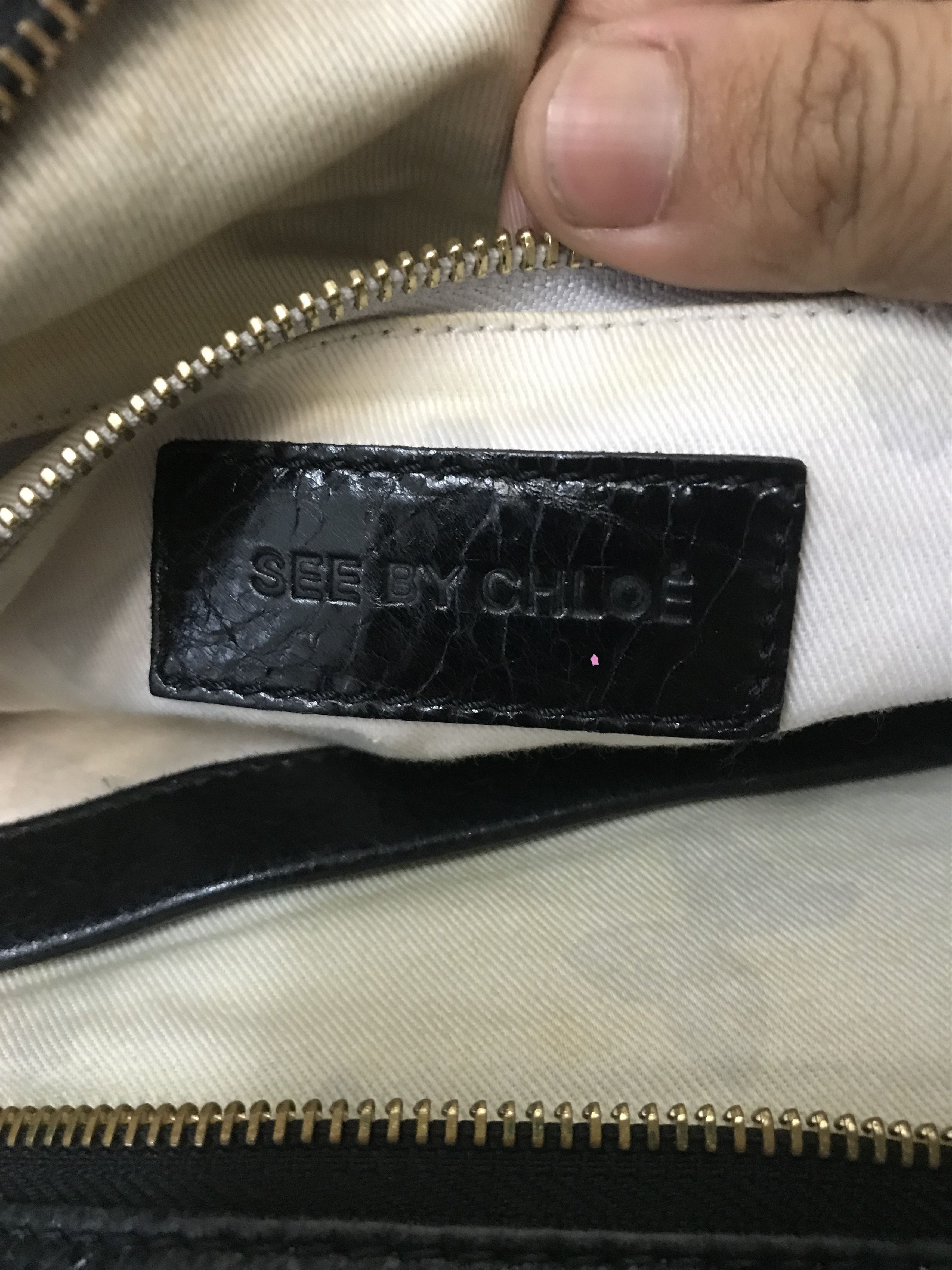 Chloe × See by Chloe See By Chloe Black Leather Tote Bag Size ONE SIZE - 9 Thumbnail