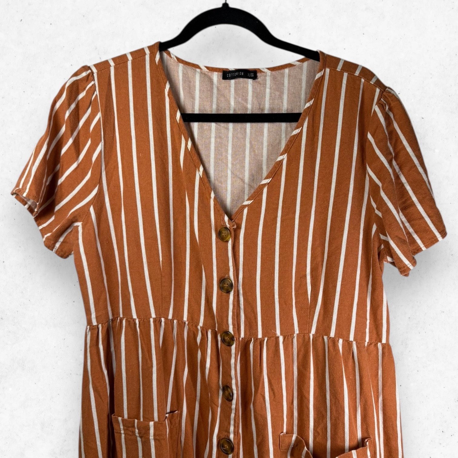 Other Cotton & Co. Camila Striped Button Midi Dress Women's XL Size XL / US 12-14 / IT 48-50 - 4 Thumbnail
