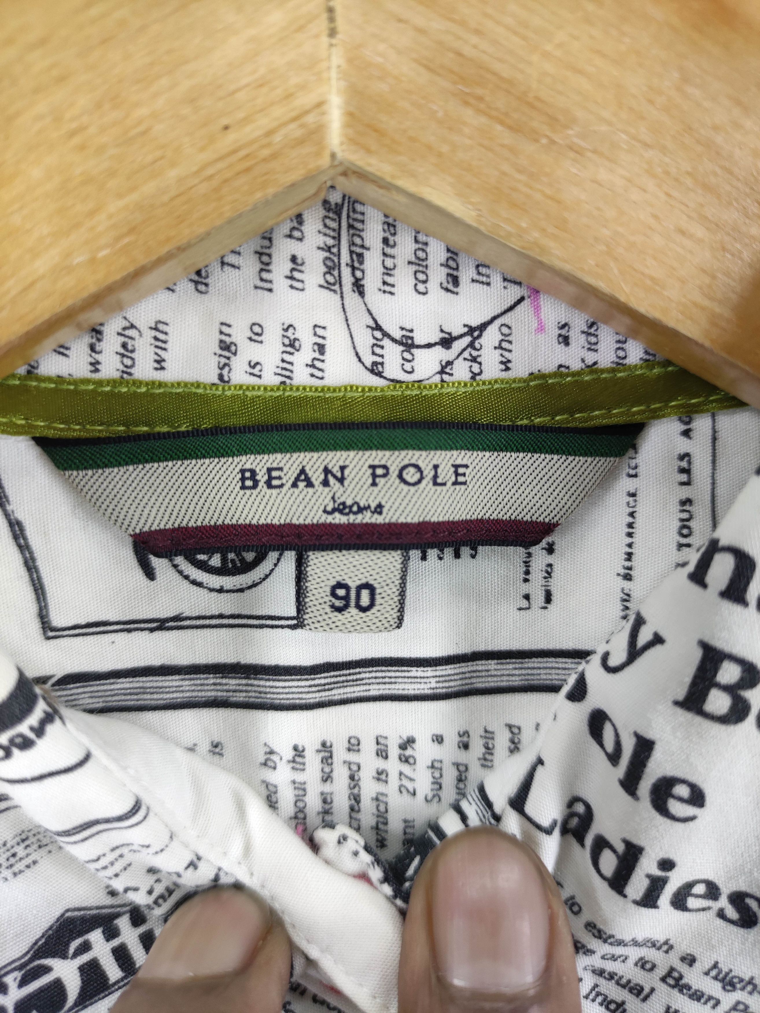 BEANPOLE Vintage Bean Pole Newspaper Shirt Button Up Long Sleeve Size XXS / US 00 / IT 34 - 3 Thumbnail