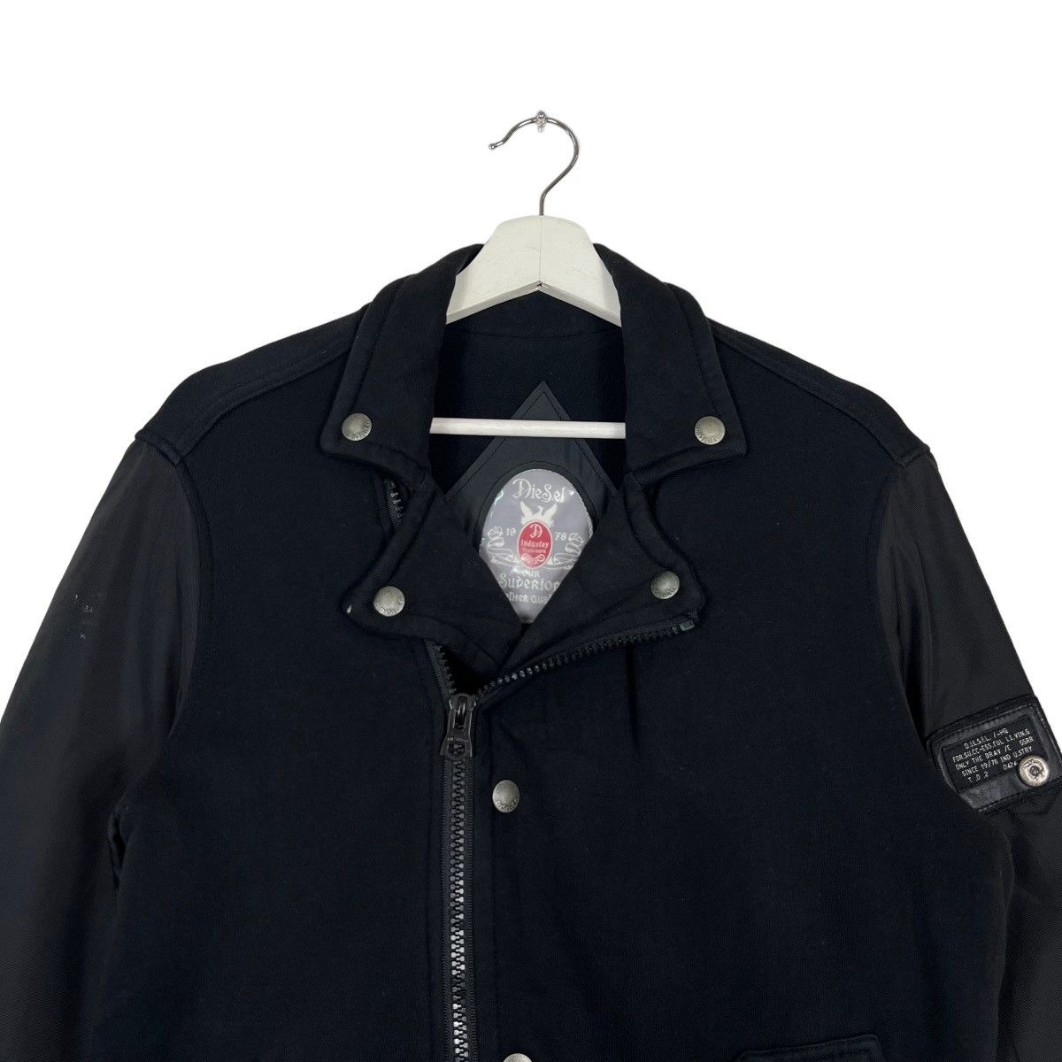 Diesel 🔥 DIESEL DOUBLE COLAR RIDER MOTO HYBRID JACKET Size US M / EU 48-50 / 2 - 5 Thumbnail