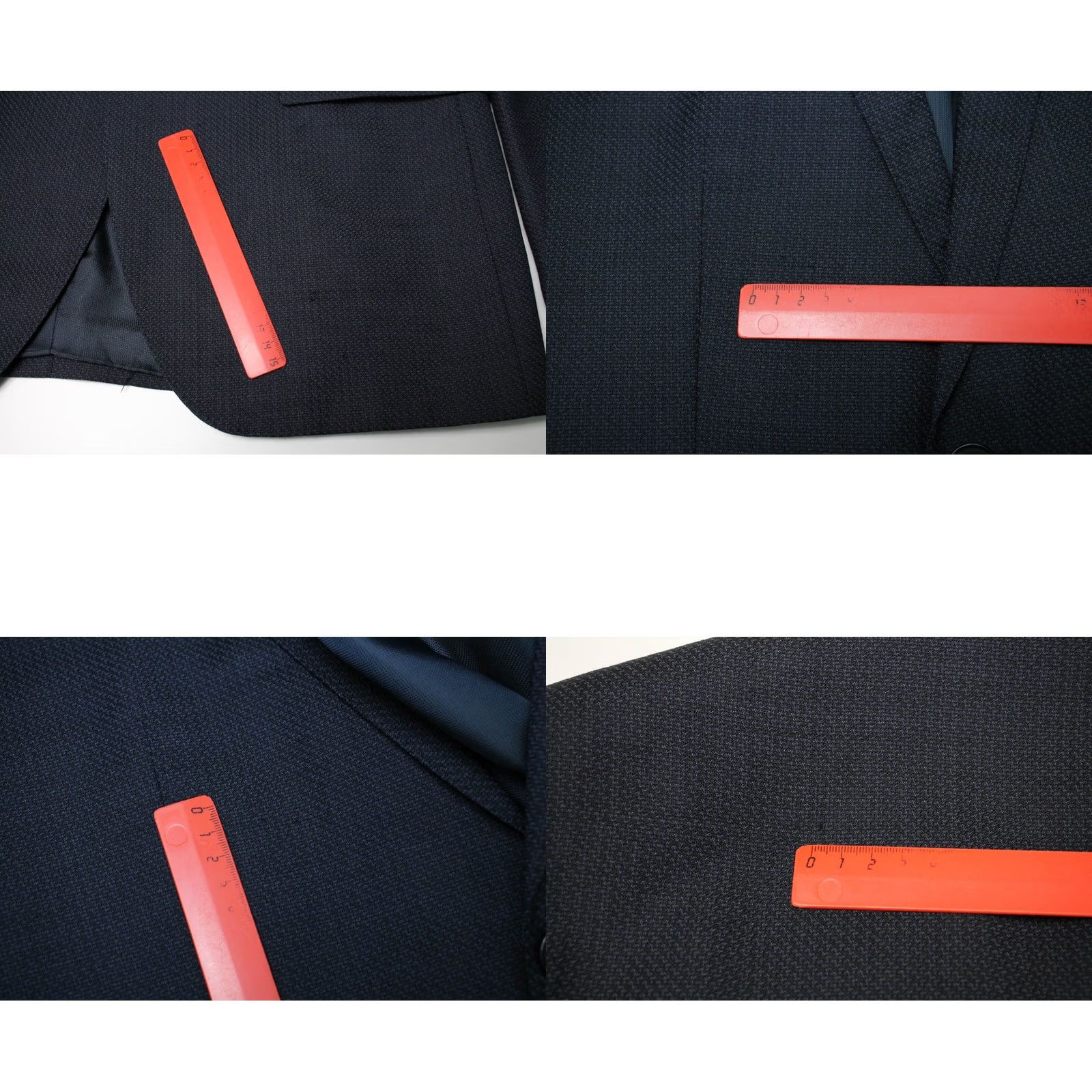 Hugo Boss HUGO BOSS Blazer Arti/Hesten182 Extra Slim Soft Constructed Wool Blue Notch Lapel 2 Buttons Men US 40L Wool Blazer Size 40R - 10 Thumbnail
