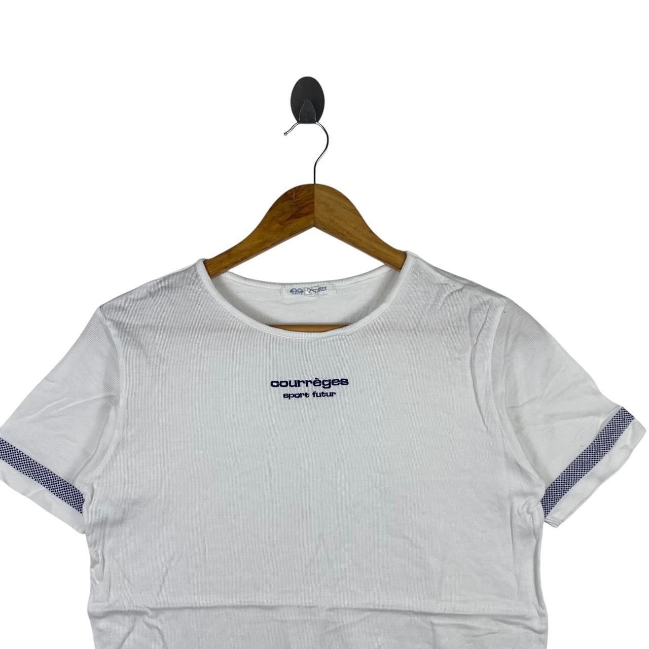 Courreges Vintage COURREGES SPORT FUTUR Collection Paris Tee Shirt Top Size S / US 4 / IT 40 - 2 Thumbnail