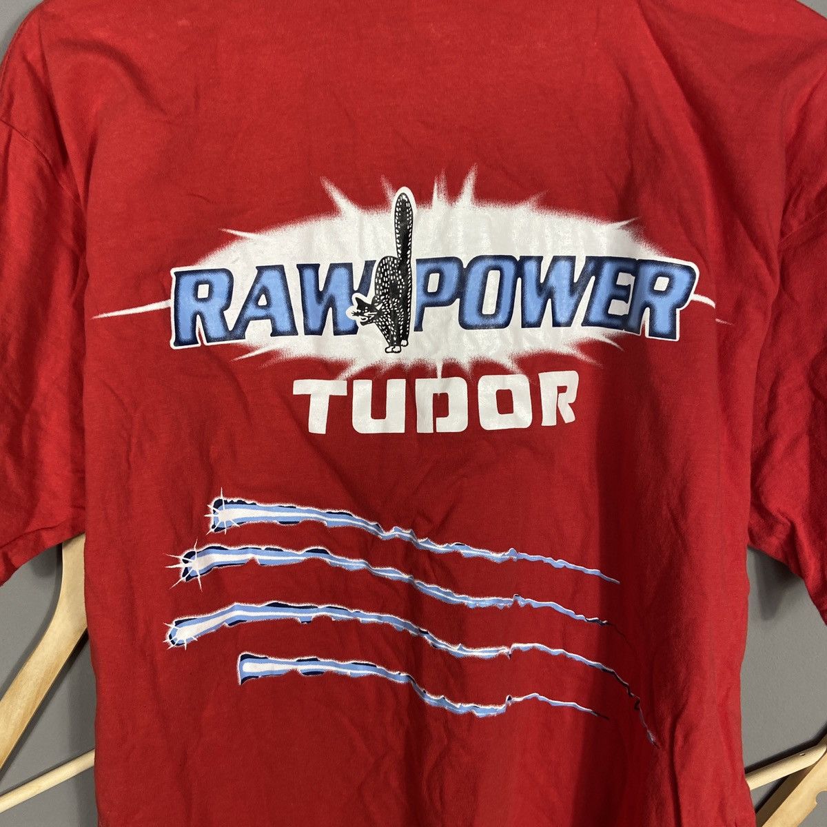 Band Tees × Vintage Vintage Raw Power Tudor t-shirt Size US XL / EU 56 / 4 - 5 Thumbnail