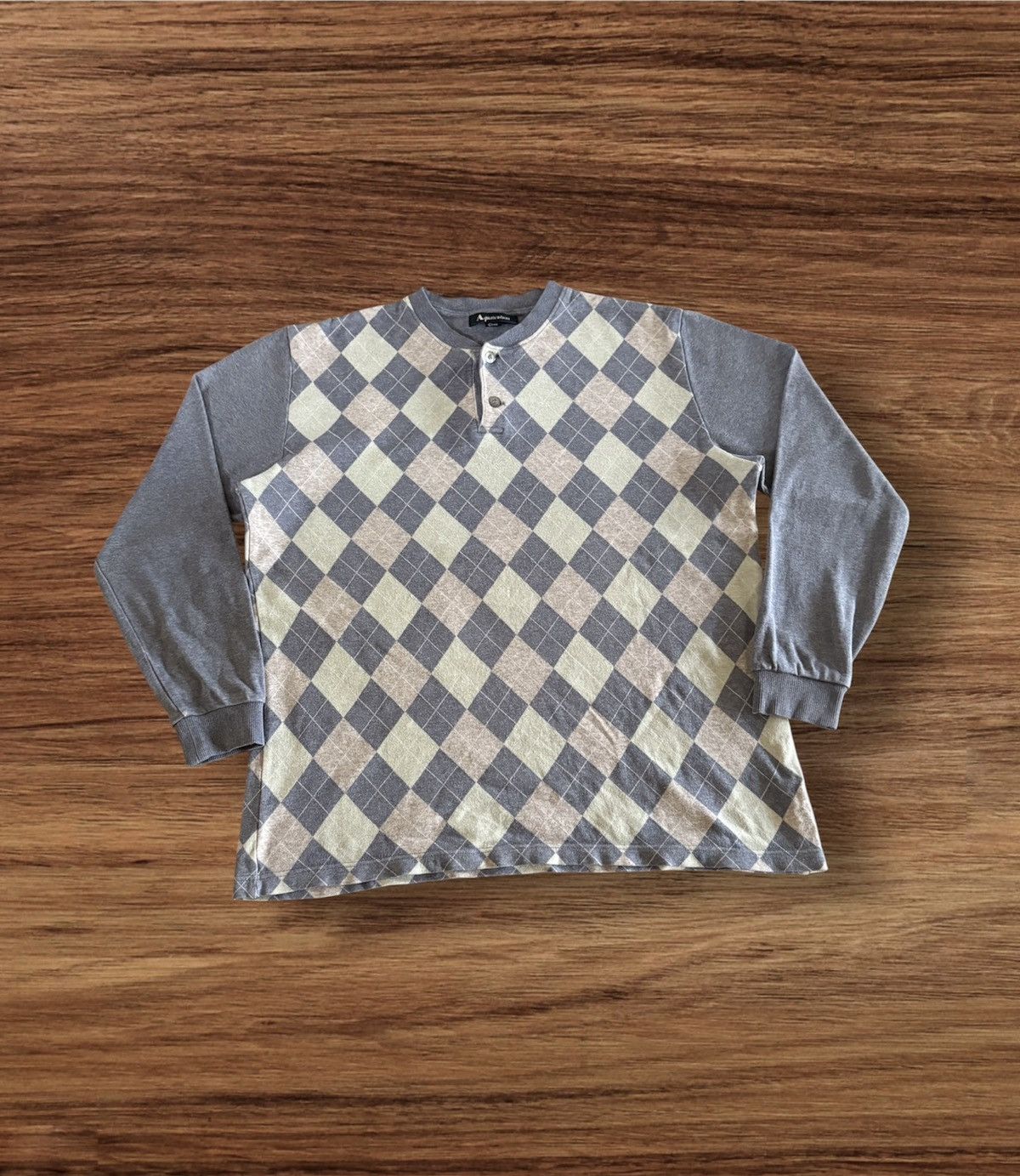 Aquascutum Japanese Brand Aquascutum Long Sleeve Tee Size US L / EU 52-54 / 3 - 1 Thumbnail