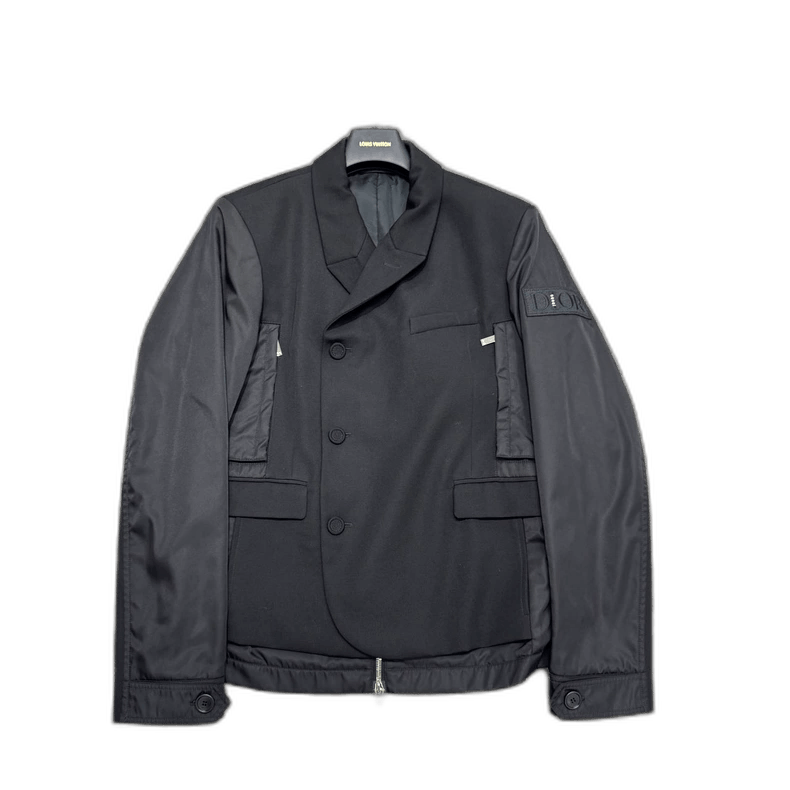 Dior Dior Sacai Splicing Suit Jacket-2505 Size US L / EU 52-54 / 3 - 1 Thumbnail