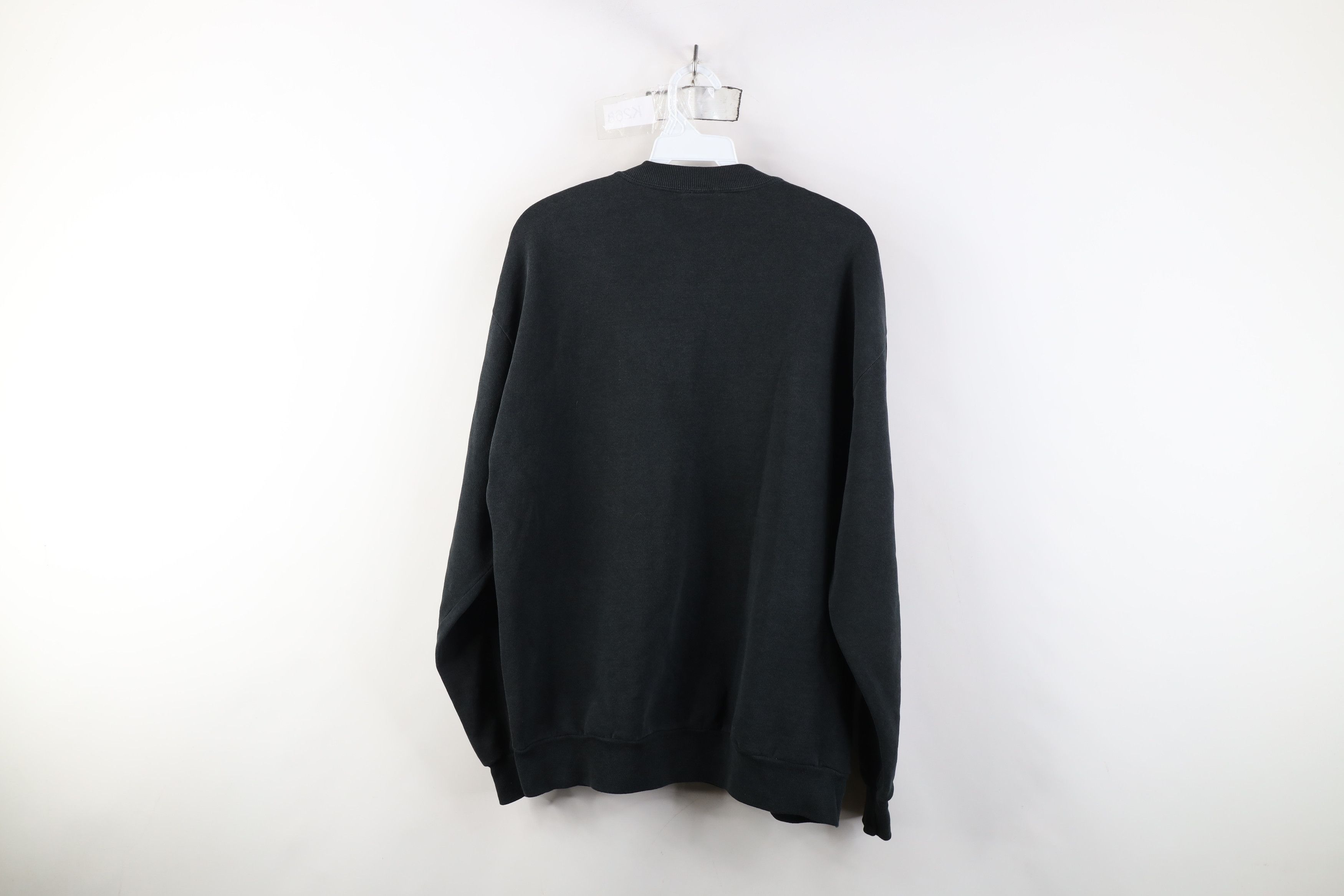 Vintage Vintage 90s Streetwear Blank Crewneck Sweatshirt Black USA Size US L / EU 52-54 / 3 - 11 Thumbnail