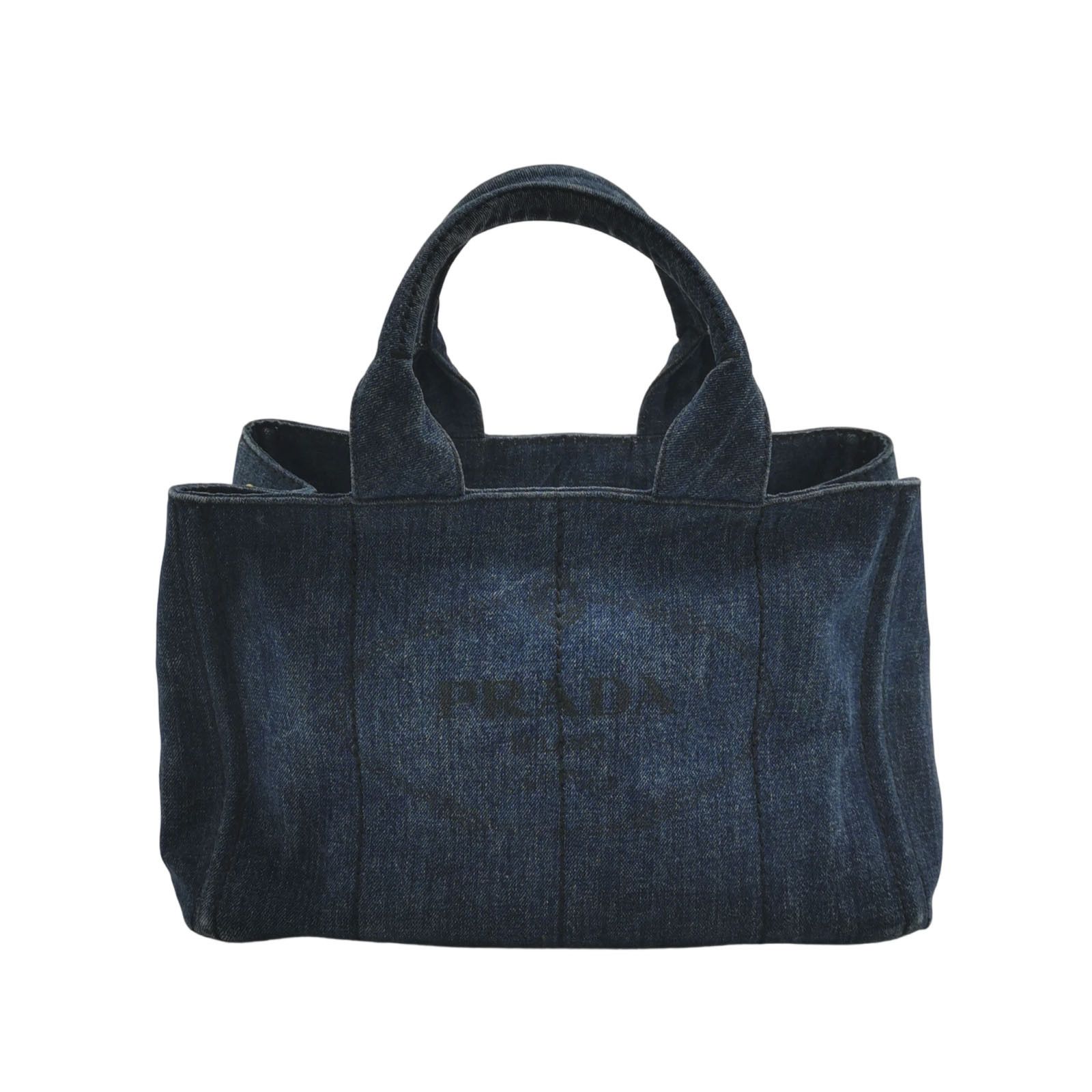 Prada Prada Denim Tote Bag Size M Size ONE SIZE - 1 Thumbnail