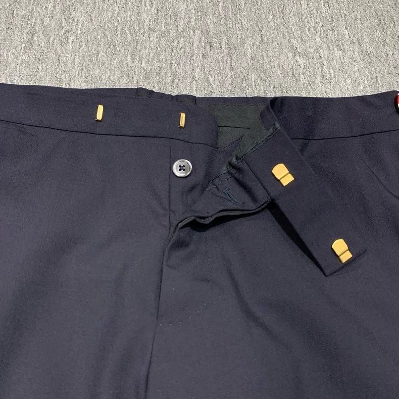 Thom Browne Thom Browne Size 3 Four-striped wool suit shorts 2506-Next Size US 27 - 7 Thumbnail