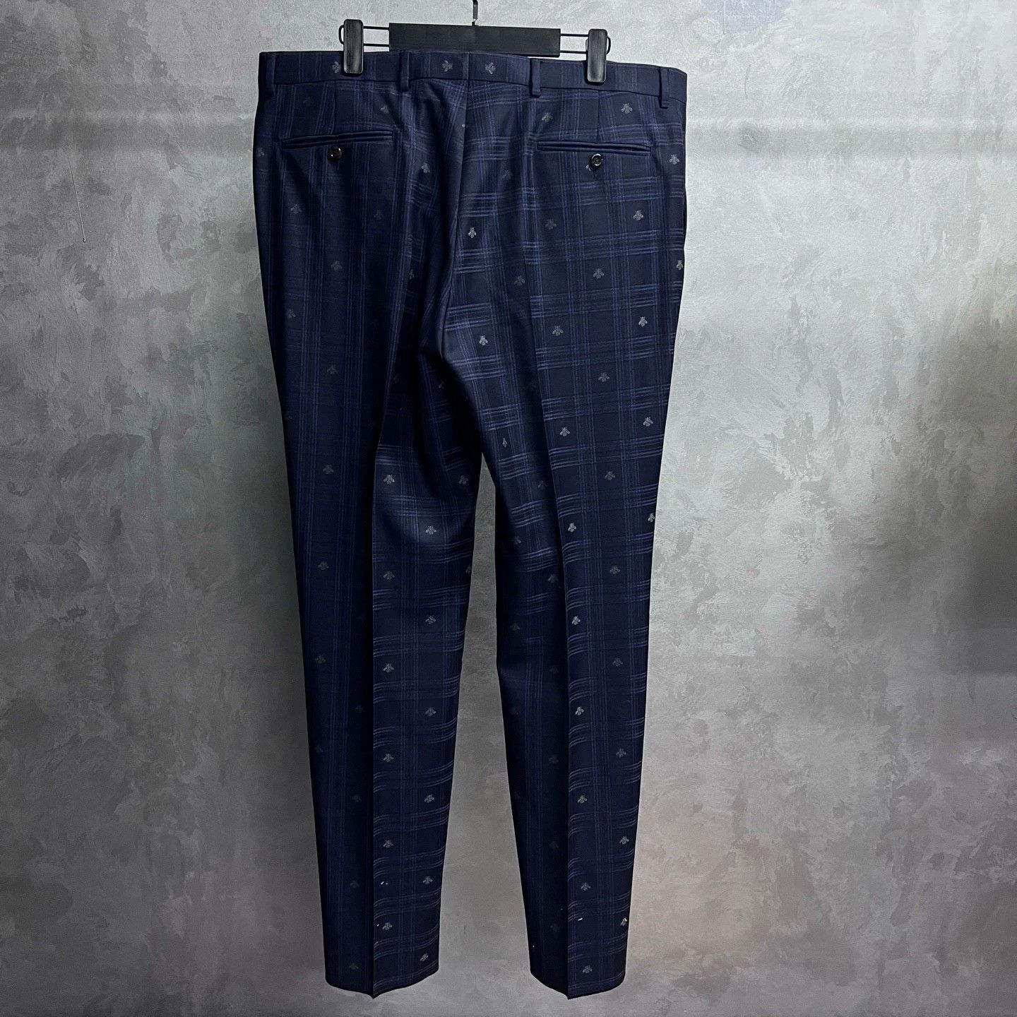 Gucci gucci navy blue wool suit with bees pattern Size US XXL / EU 58 / 5 - 8 Thumbnail