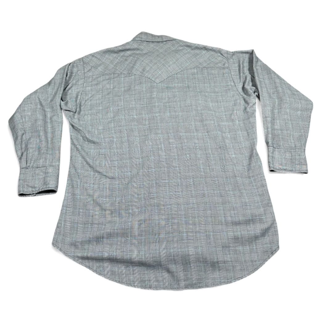 Vintage VINTAGE Ruddock Shirts Western Shirt Adult XL Gray Houndstooth Glen Plaid 90s Shirt Mens Size US XL / EU 56 / 4 - 3 Thumbnail