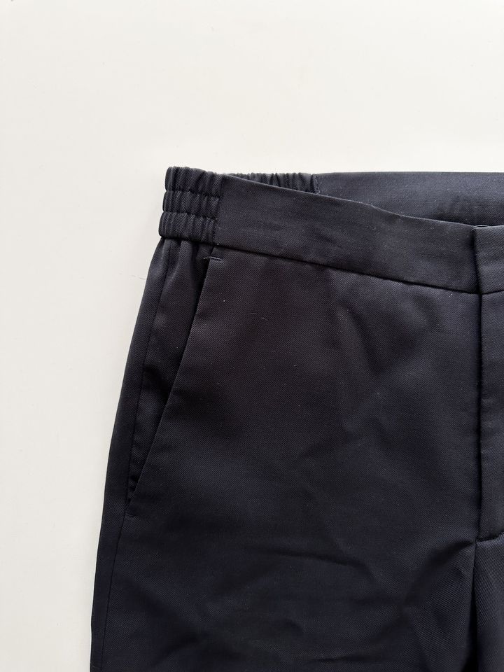 Sandro Sandro Paris Straight Leg Virgin Wool Pants Trousers NAVY Size US 29 - 3 Thumbnail