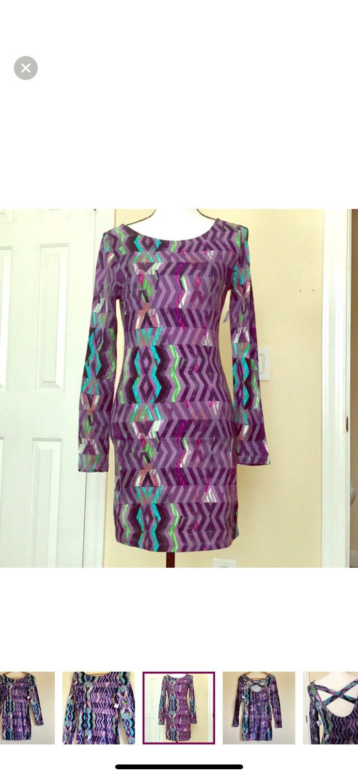Other BODY CENTRAL CRISS CROSS CUTOUT BACK DRESS Size M / US 6-8 / IT 42-44 - 3 Thumbnail