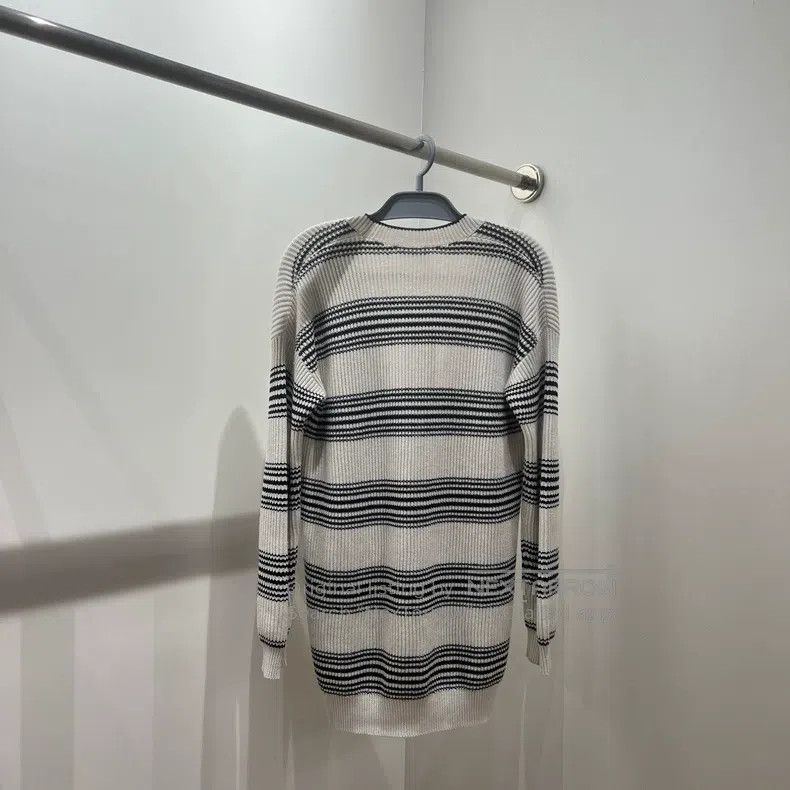 Brunello Cucinelli Brunello Cucinelli Black and white striped single button k Size XXS / US 00 / IT 34 - 2 Thumbnail