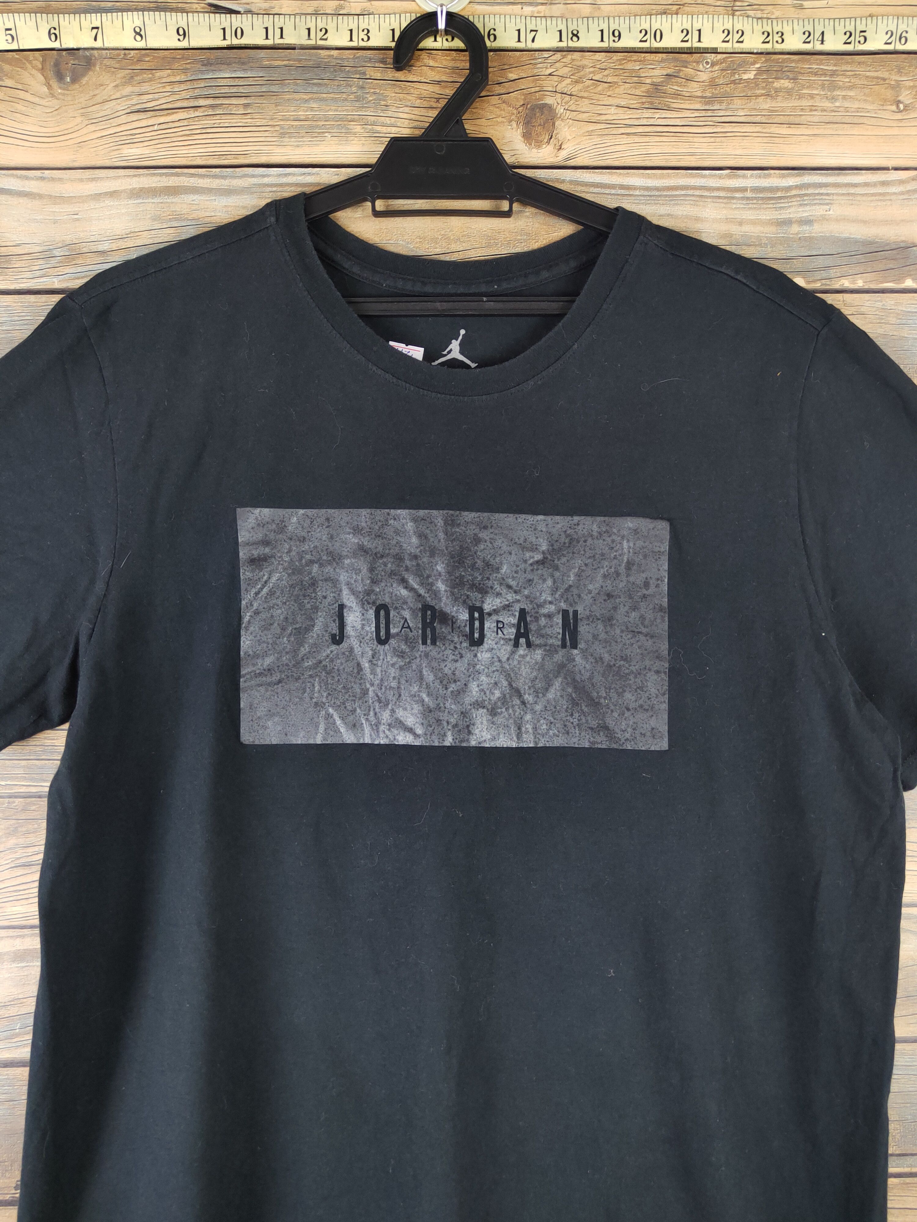 Japanese Brand DL Air Jordan Black Short Sleeve T-shirt #1171 Size US L / EU 52-54 / 3 - 2 Thumbnail